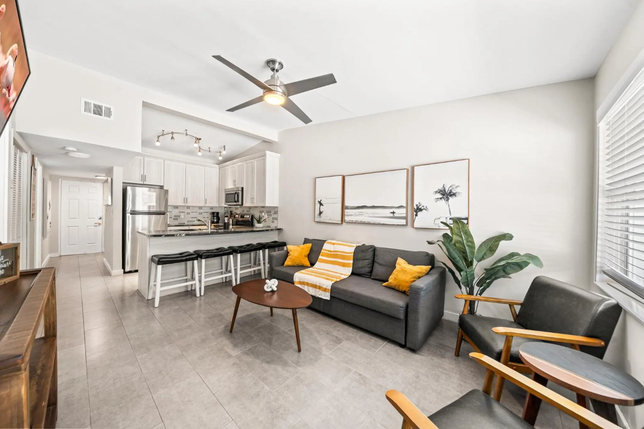 Living room in The Banana River Resort