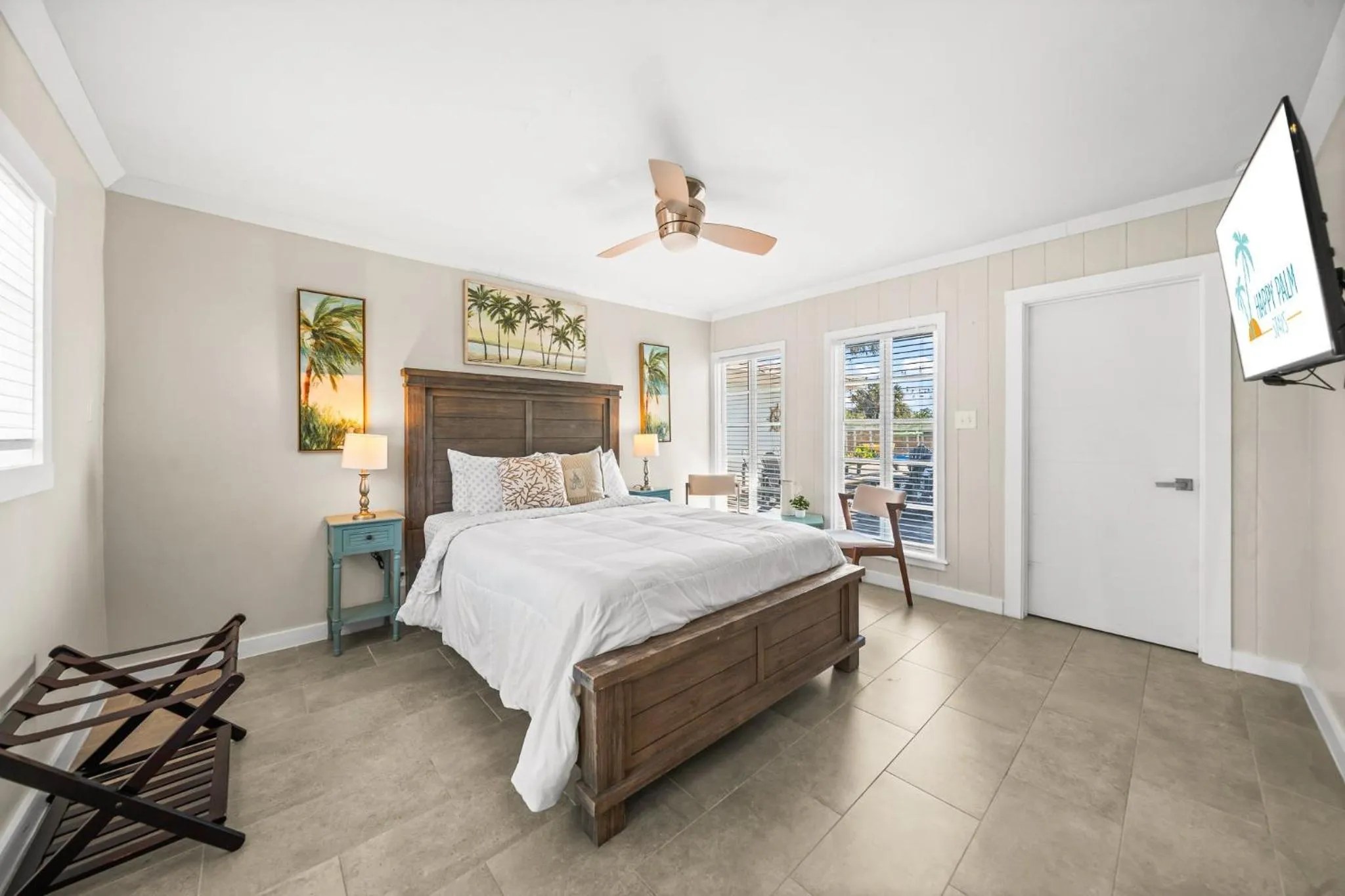 Bed in The Banana River Resort