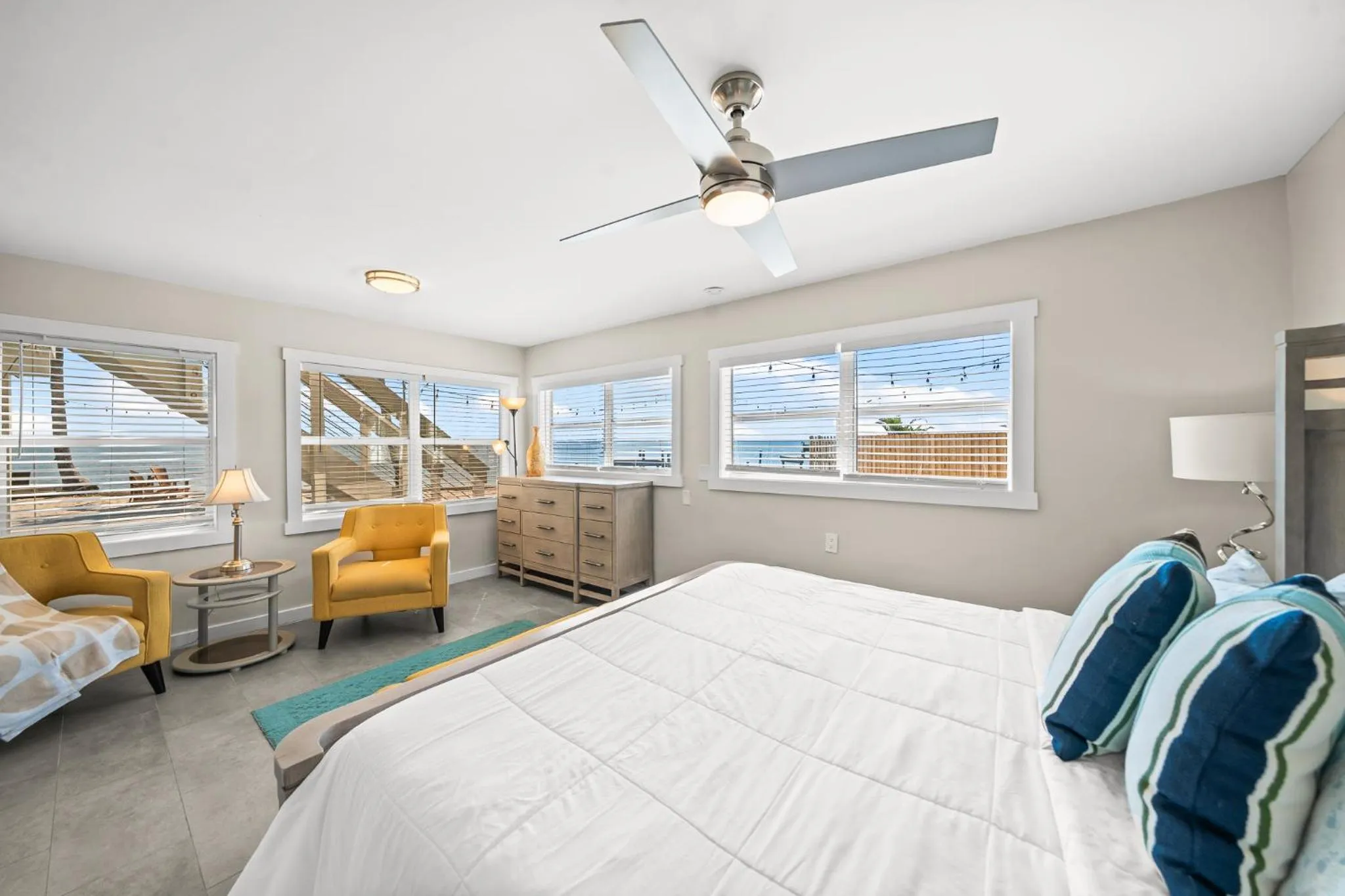 Bed in The Banana River Resort