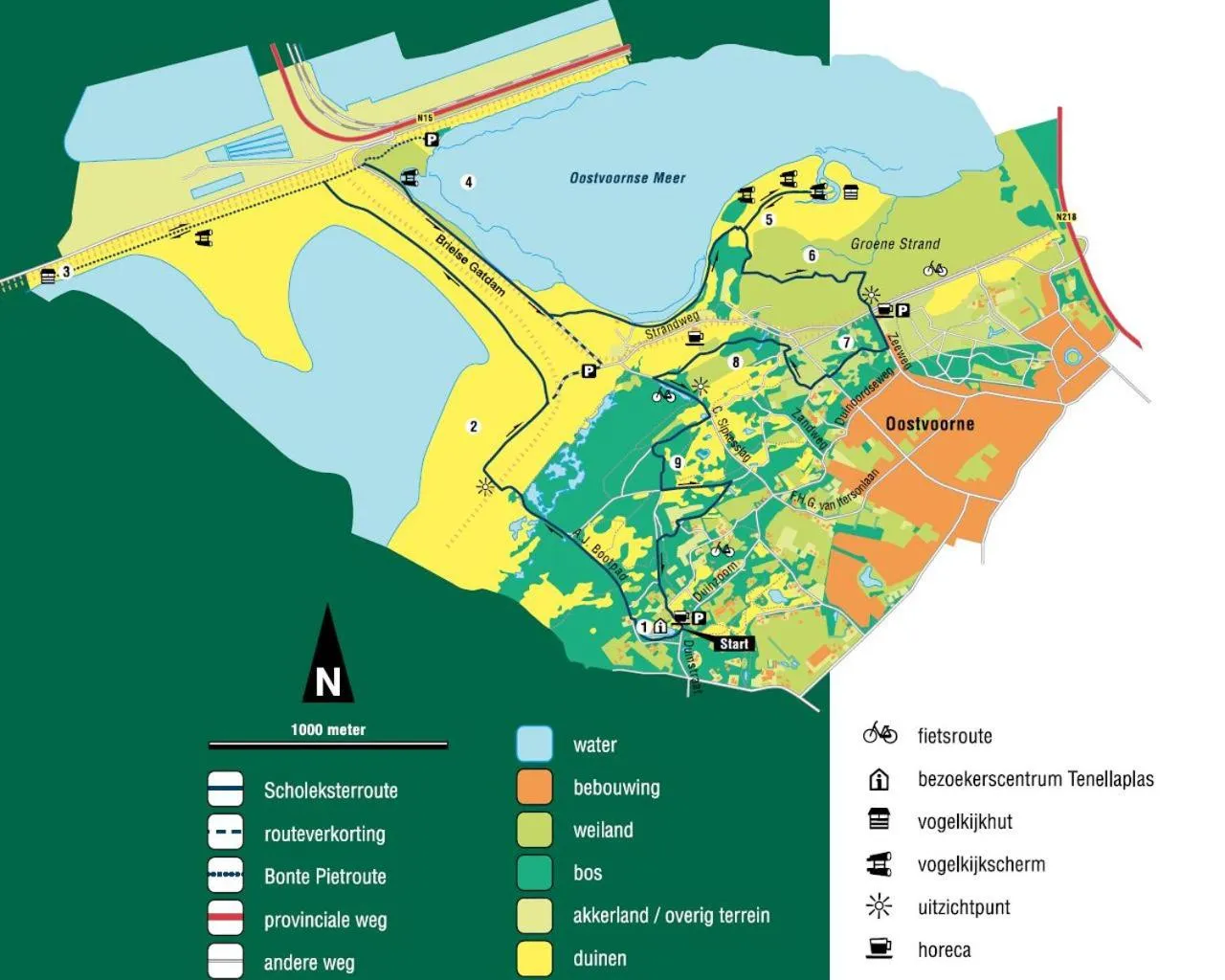 Natural landscape in Motel Oostvoorne