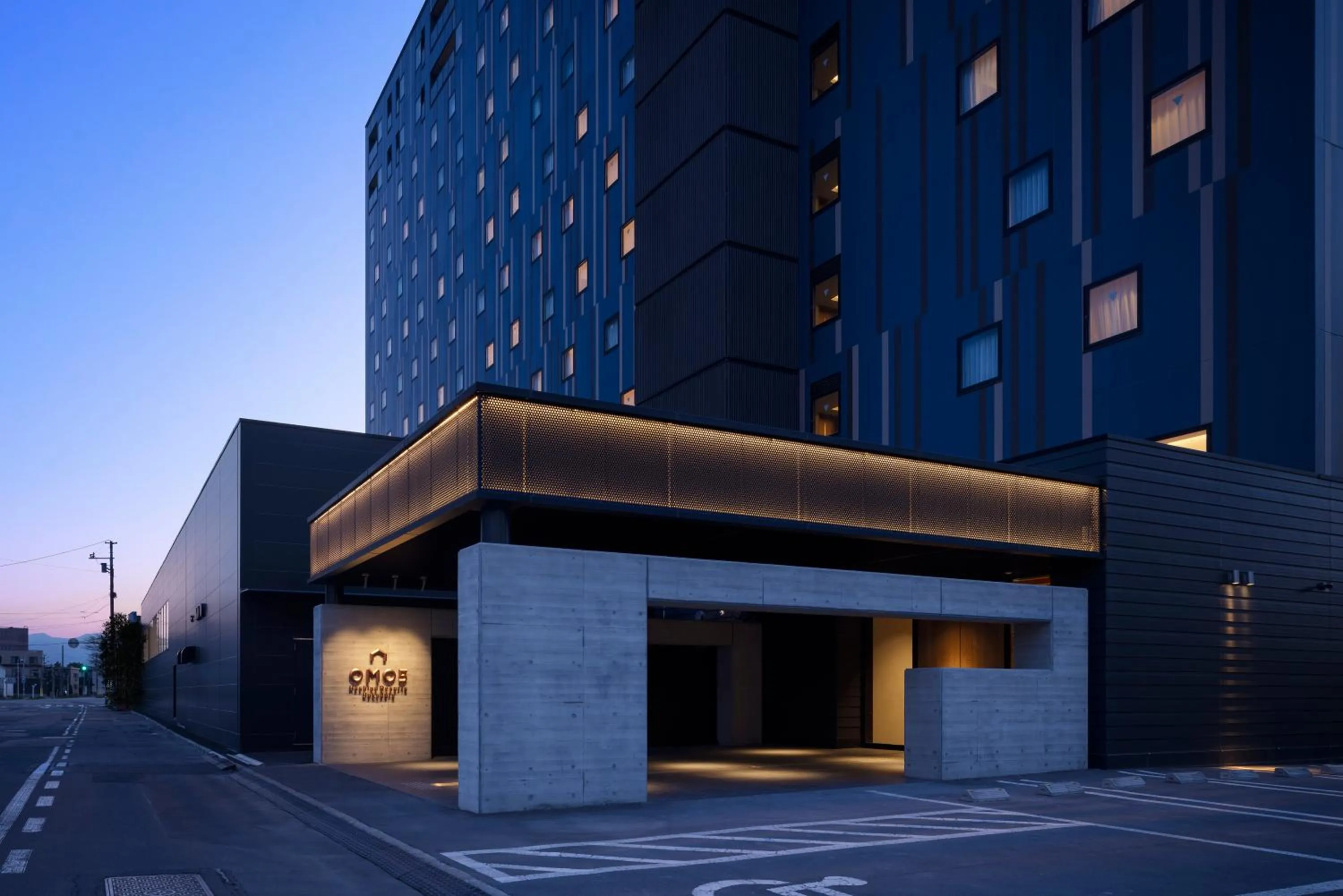 Property building in OMO5 Hakodate by Hoshino Resorts