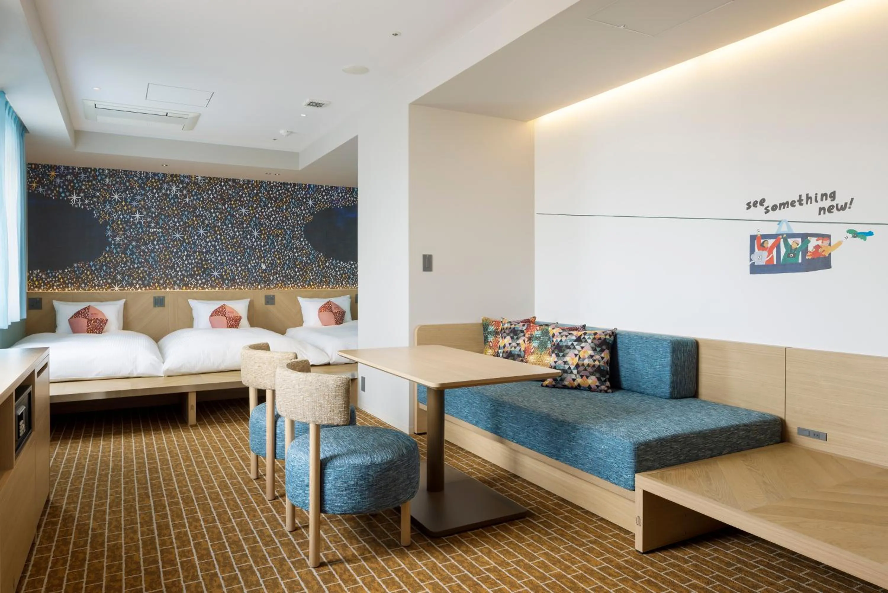 Bed in OMO5 Hakodate by Hoshino Resorts