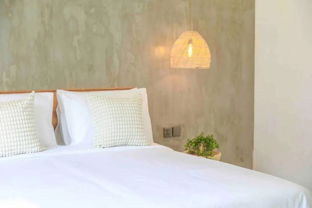 Bed in Villa Efire-3 bedroom with pool