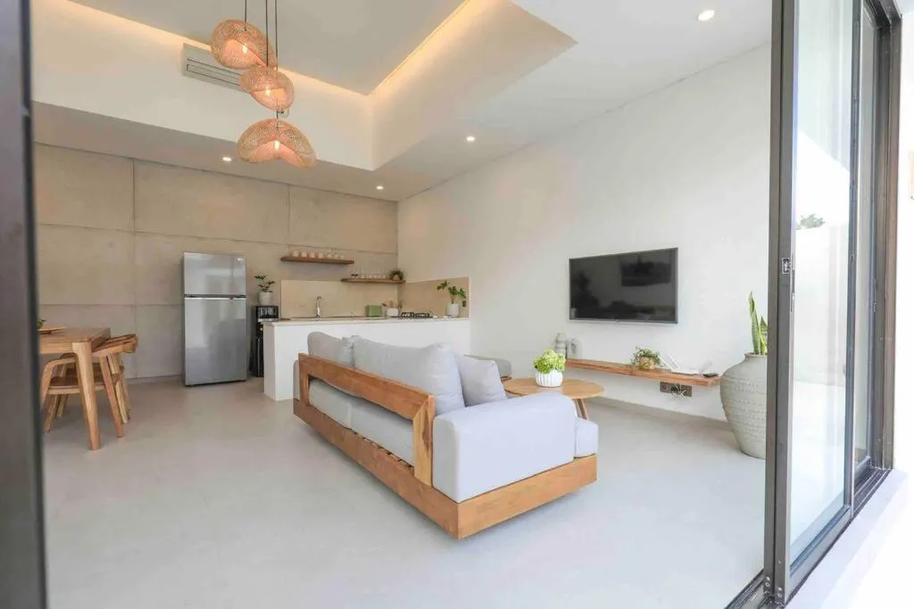 Bed in Villa Efire-3 bedroom with pool