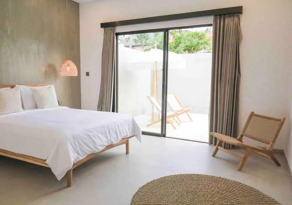 Bed in Villa Efire-3 bedroom with pool