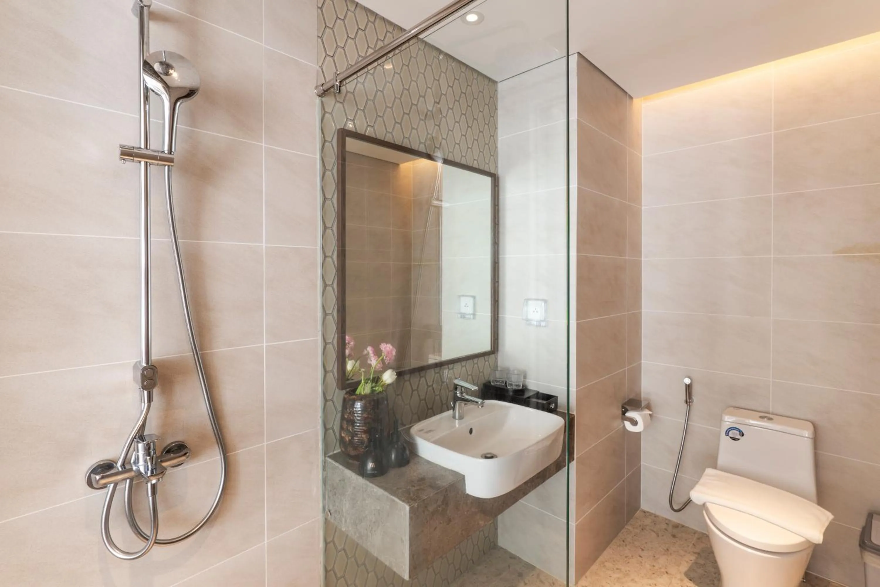 Bathroom in Mandala Apartment & Resort Chambay, Mui Ne - By B4B & S3