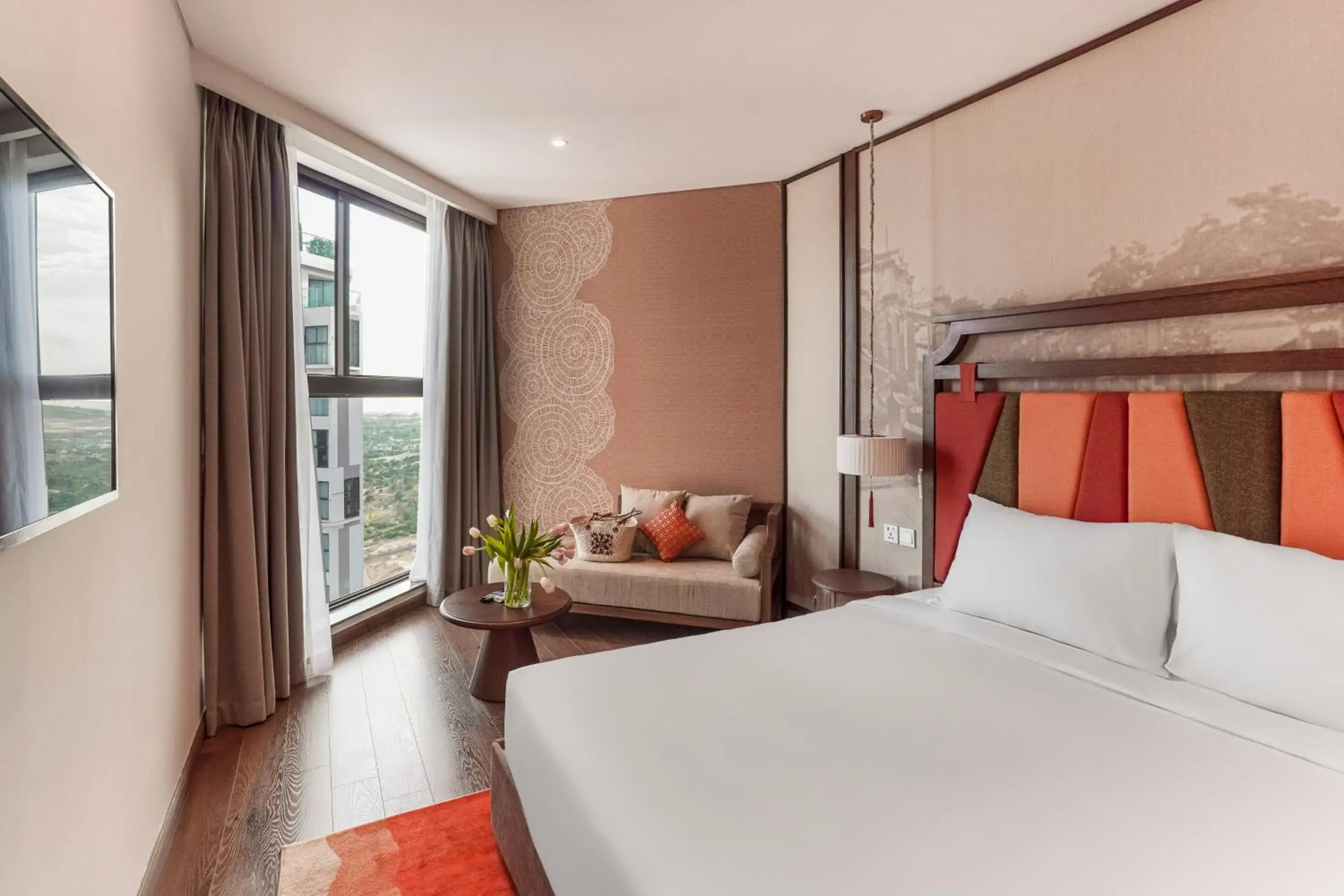 View (from property/room), Bed in Mandala Apartment & Resort Chambay, Mui Ne - By B4B & S3 View (from property/room), Bed in Mandala Apartment & Resort Chambay, Mui Ne - By B4B & S3