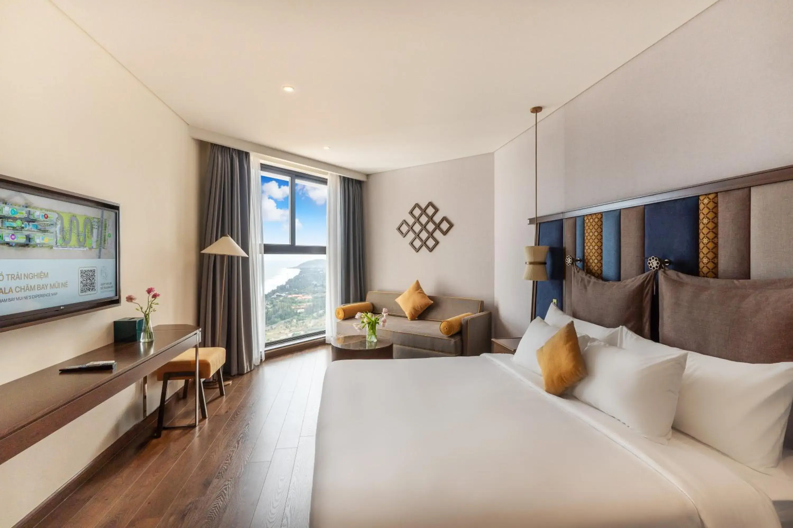 View (from property/room), Bed in Mandala Apartment & Resort Chambay, Mui Ne - By B4B & S3 View (from property/room), Bed in Mandala Apartment & Resort Chambay, Mui Ne - By B4B & S3