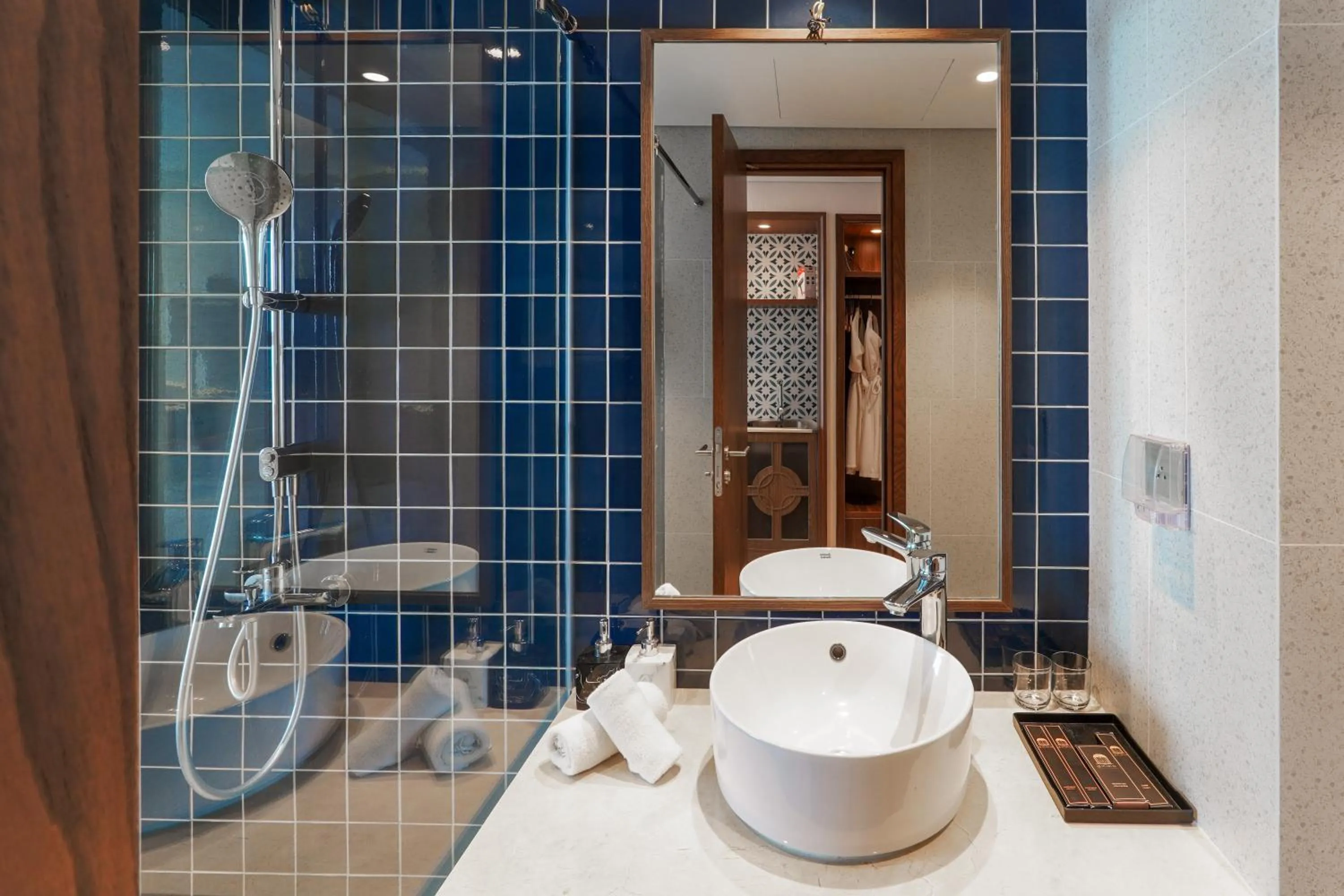 Shower in Mandala Apartment & Resort Chambay, Mui Ne - By B4B & S3