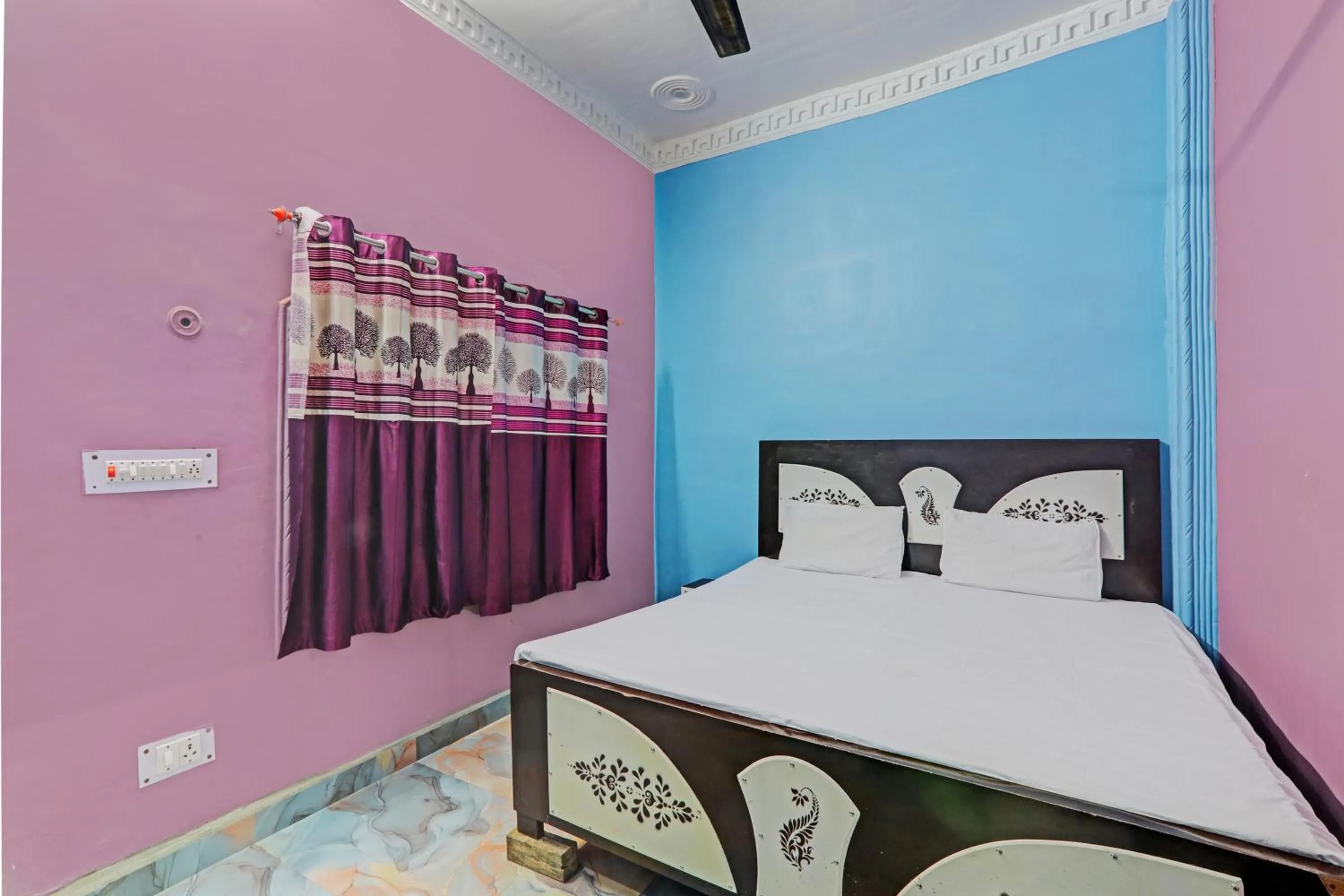 Bedroom, Bed in Hotel O Home Om marriage hall