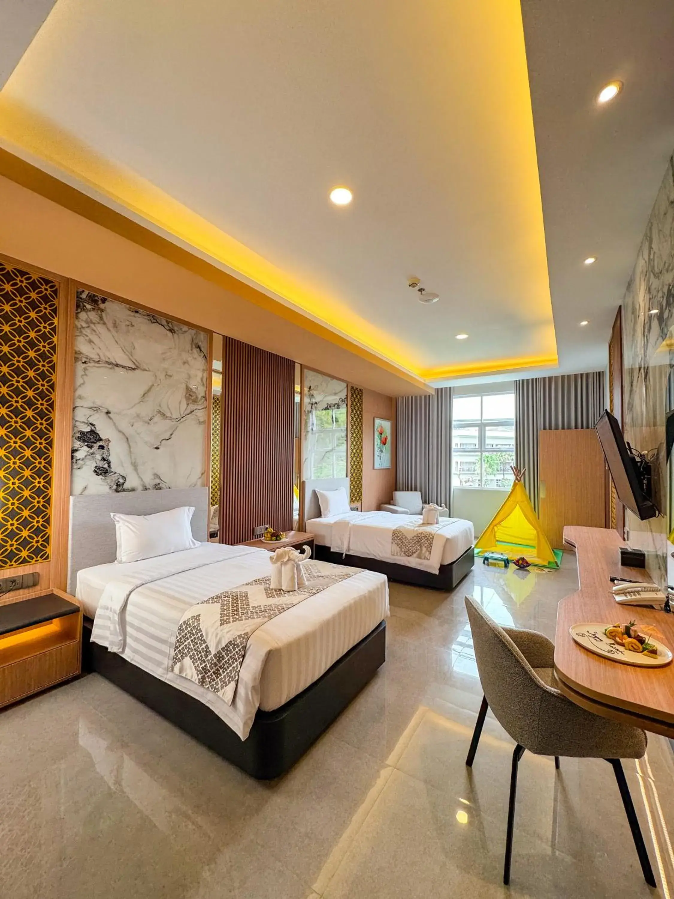 Bed in Griya Persada Convention Hotel & Resort Bandungan Bed in Griya Persada Convention Hotel & Resort Bandungan