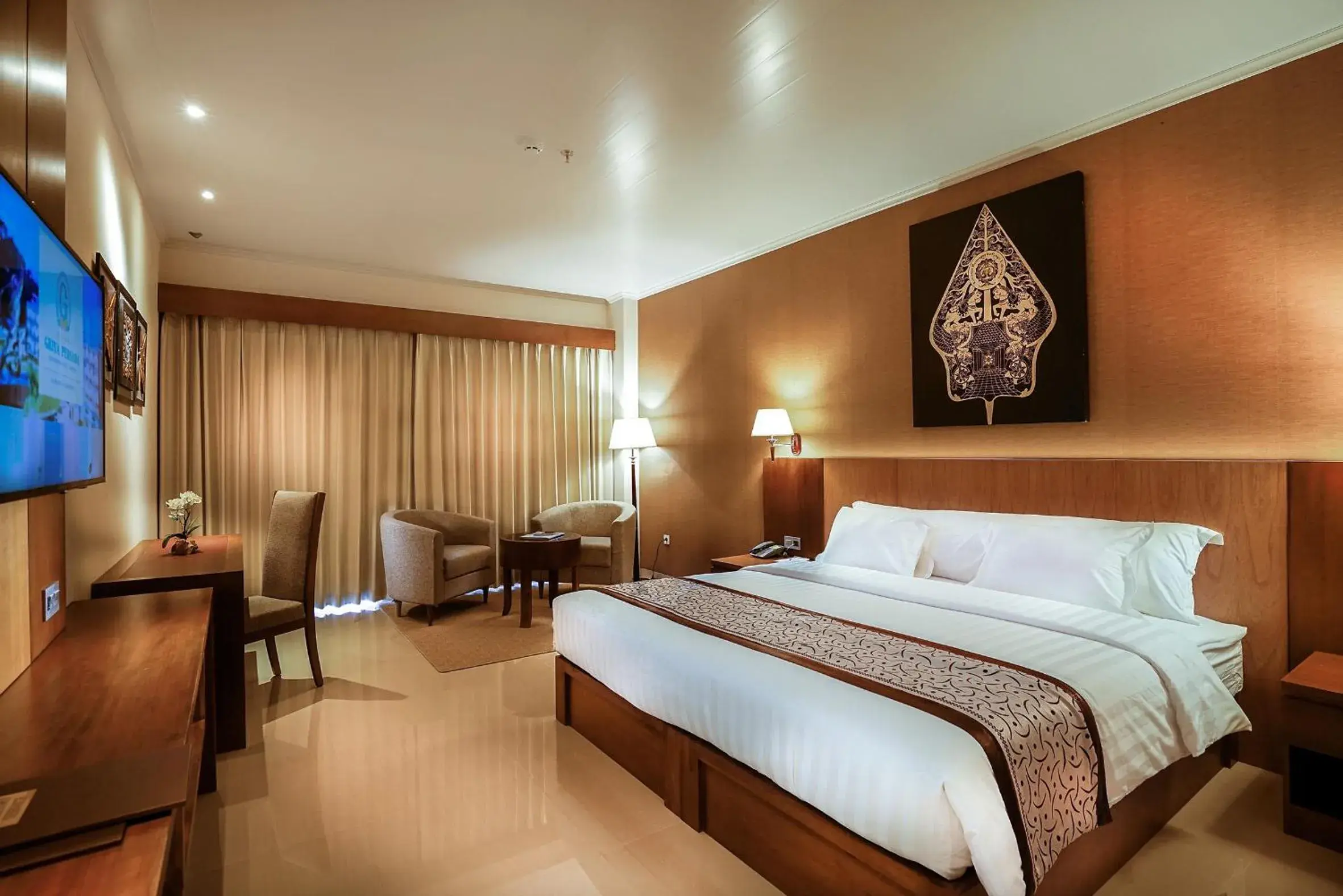 Bed in Griya Persada Convention Hotel & Resort Bandungan Bed in Griya Persada Convention Hotel & Resort Bandungan