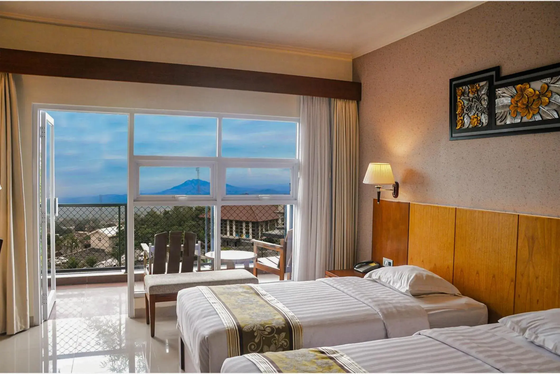 Bed in Griya Persada Convention Hotel & Resort Bandungan Bed in Griya Persada Convention Hotel & Resort Bandungan