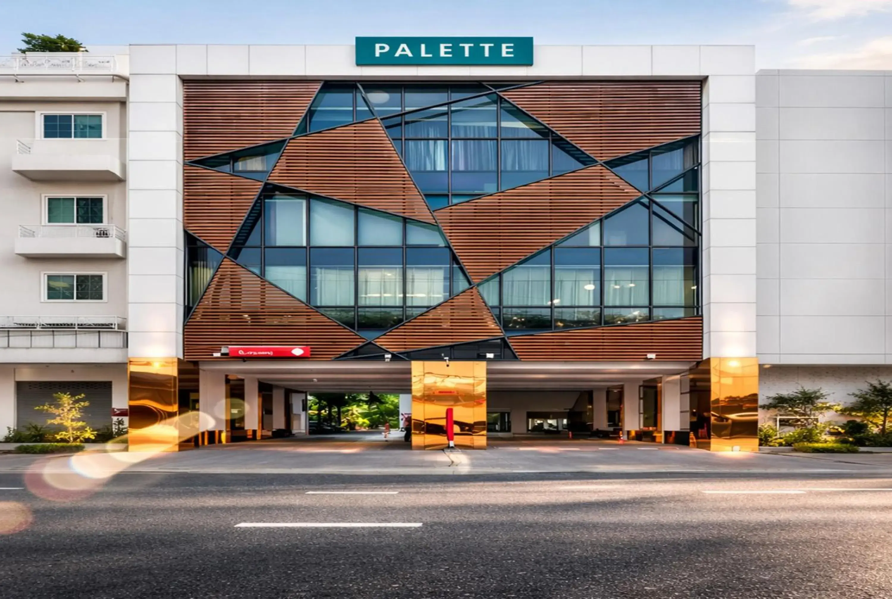 Property building in Palette Hi Hotel Bangkok Property building in Palette Hi Hotel Bangkok