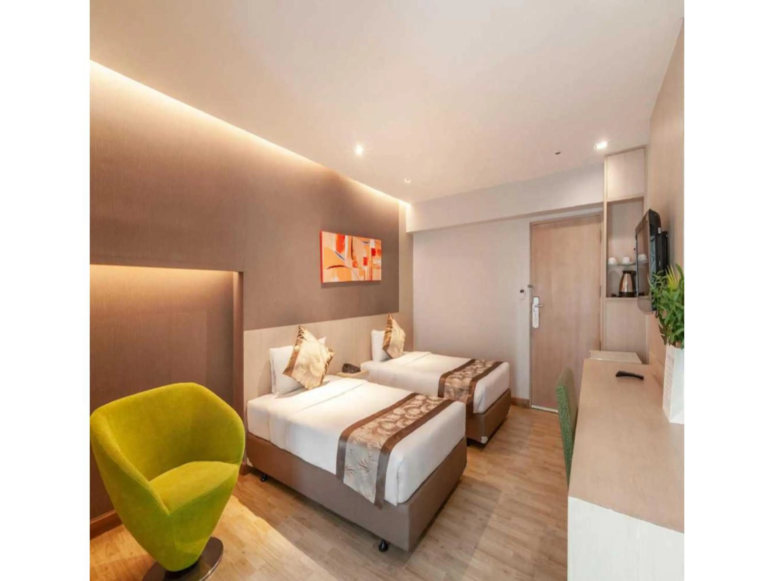 Bedroom, Bed in Palette Hi Hotel Bangkok