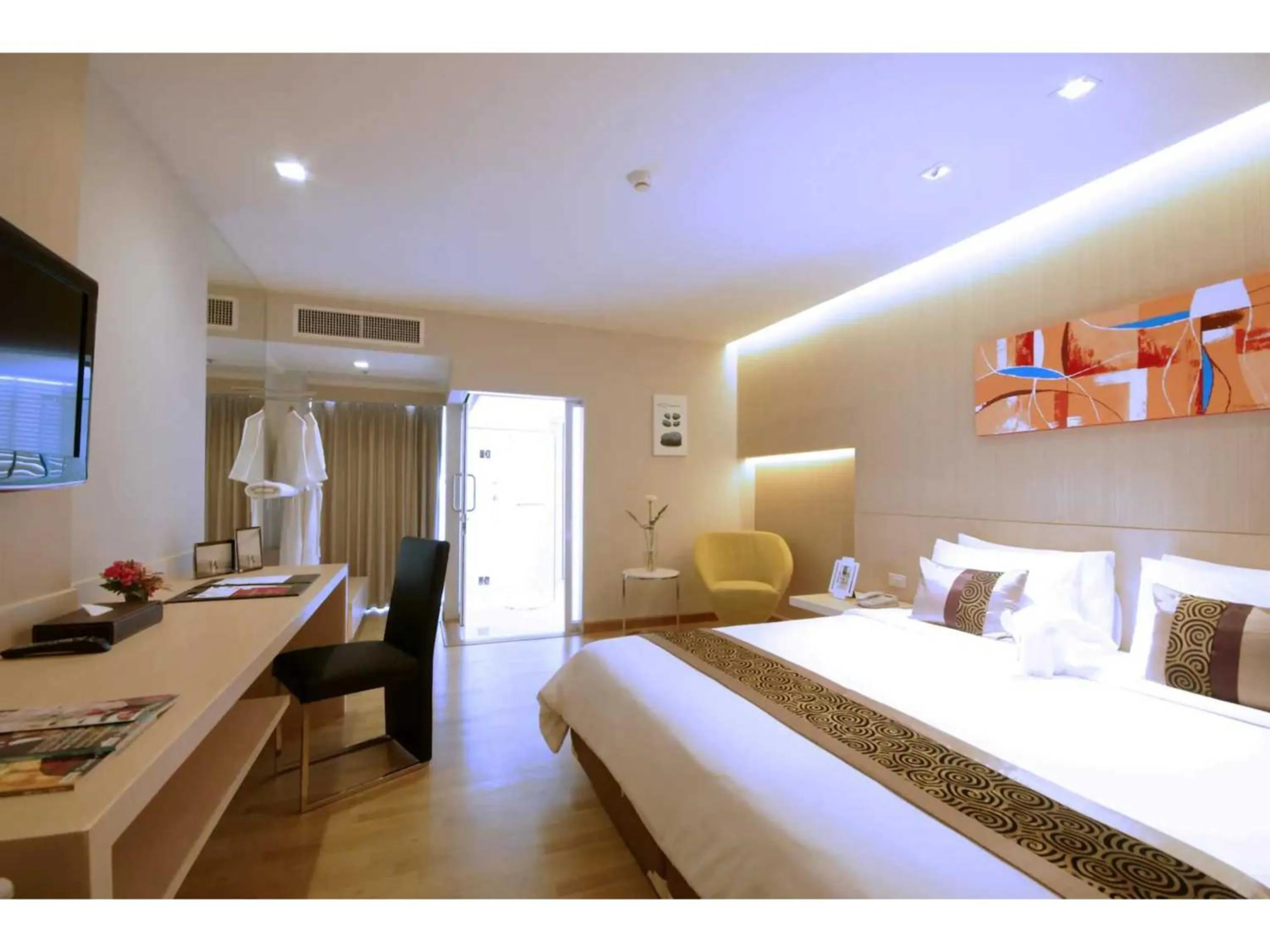 Bedroom, Bed in Palette Hi Hotel Bangkok