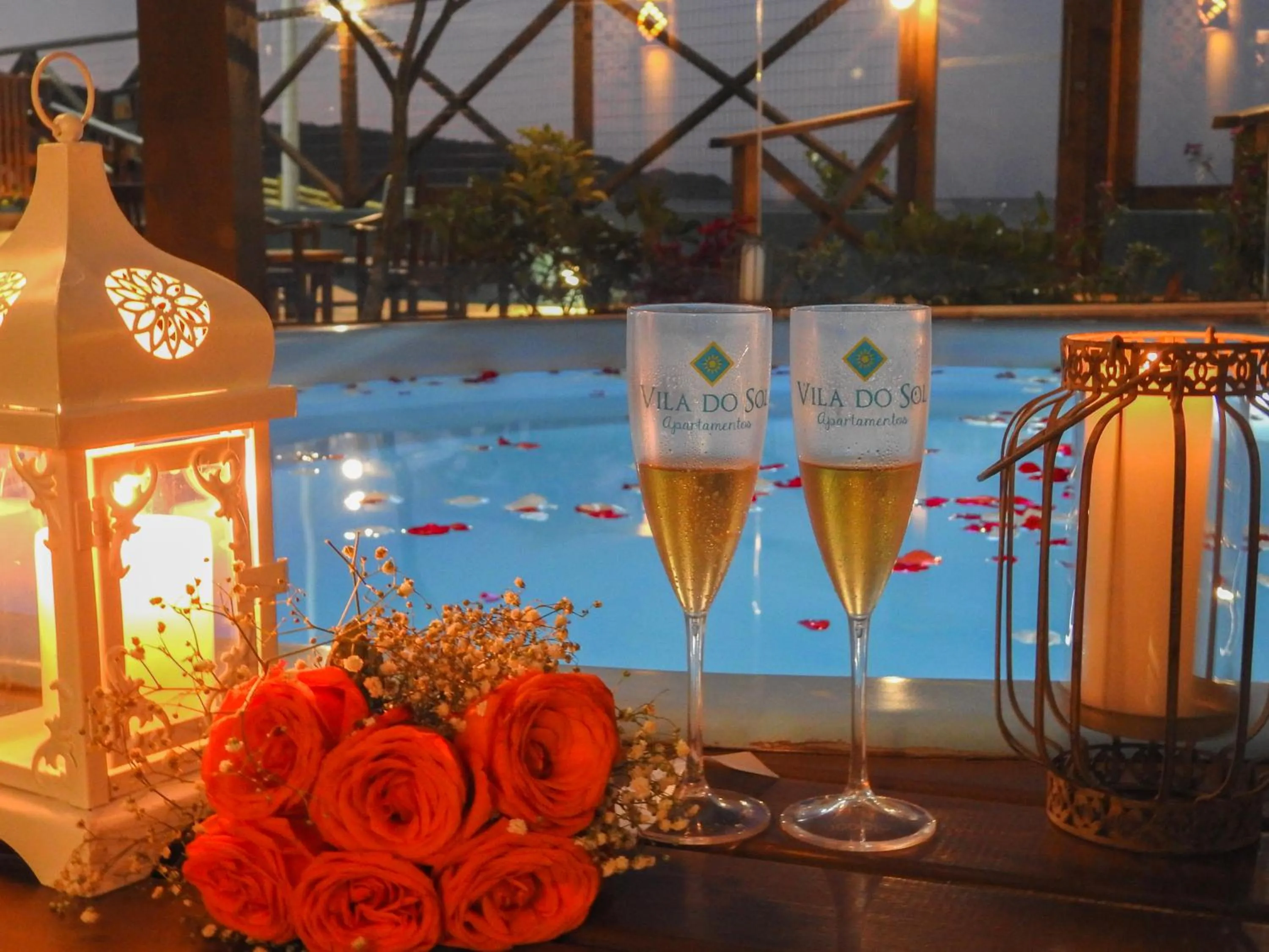 Hot Tub in Residencial Vila do Sol, Apartamentos com pé na areia