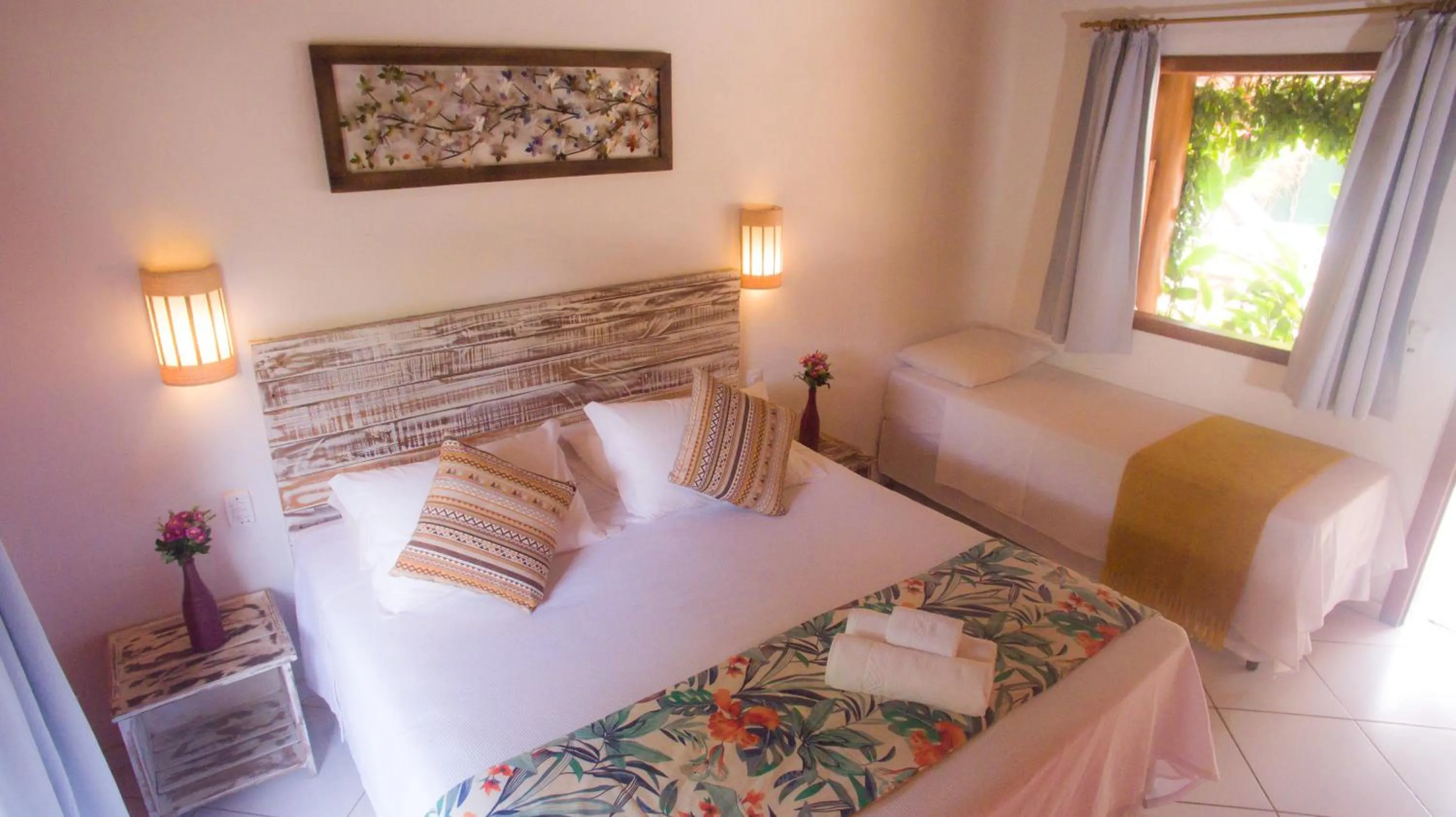 Bed in Pousada Maria Pitanga