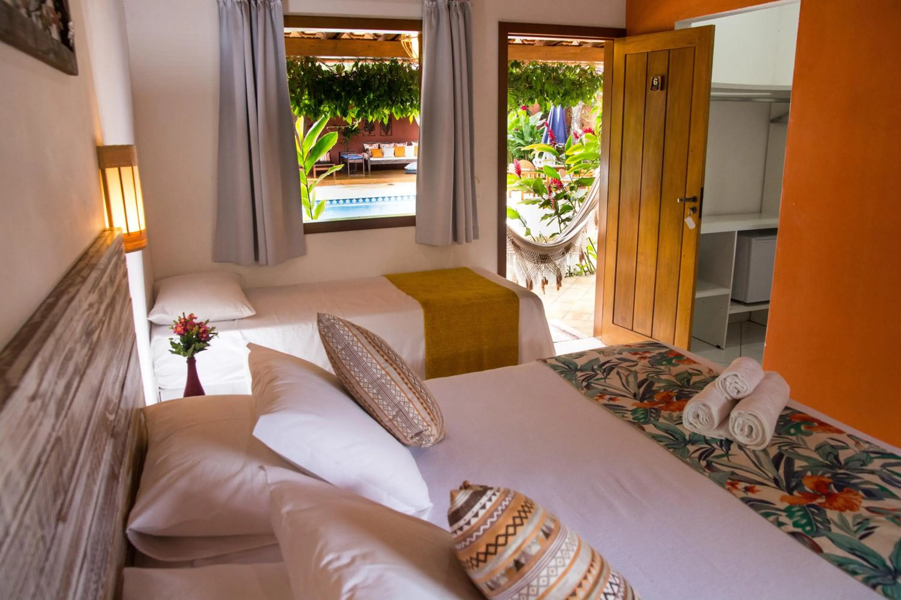 Bed in Pousada Maria Pitanga