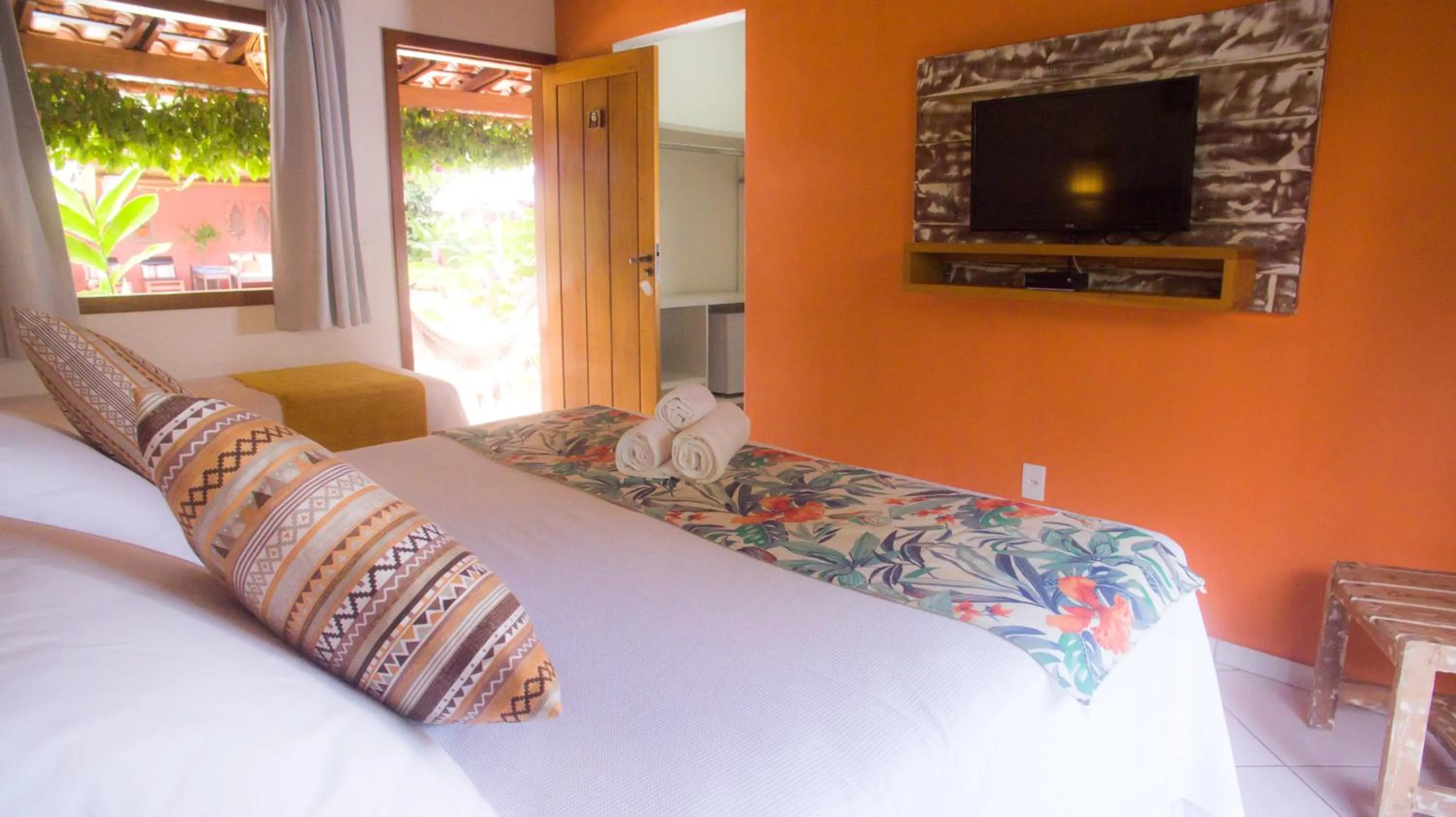 Bed in Pousada Maria Pitanga