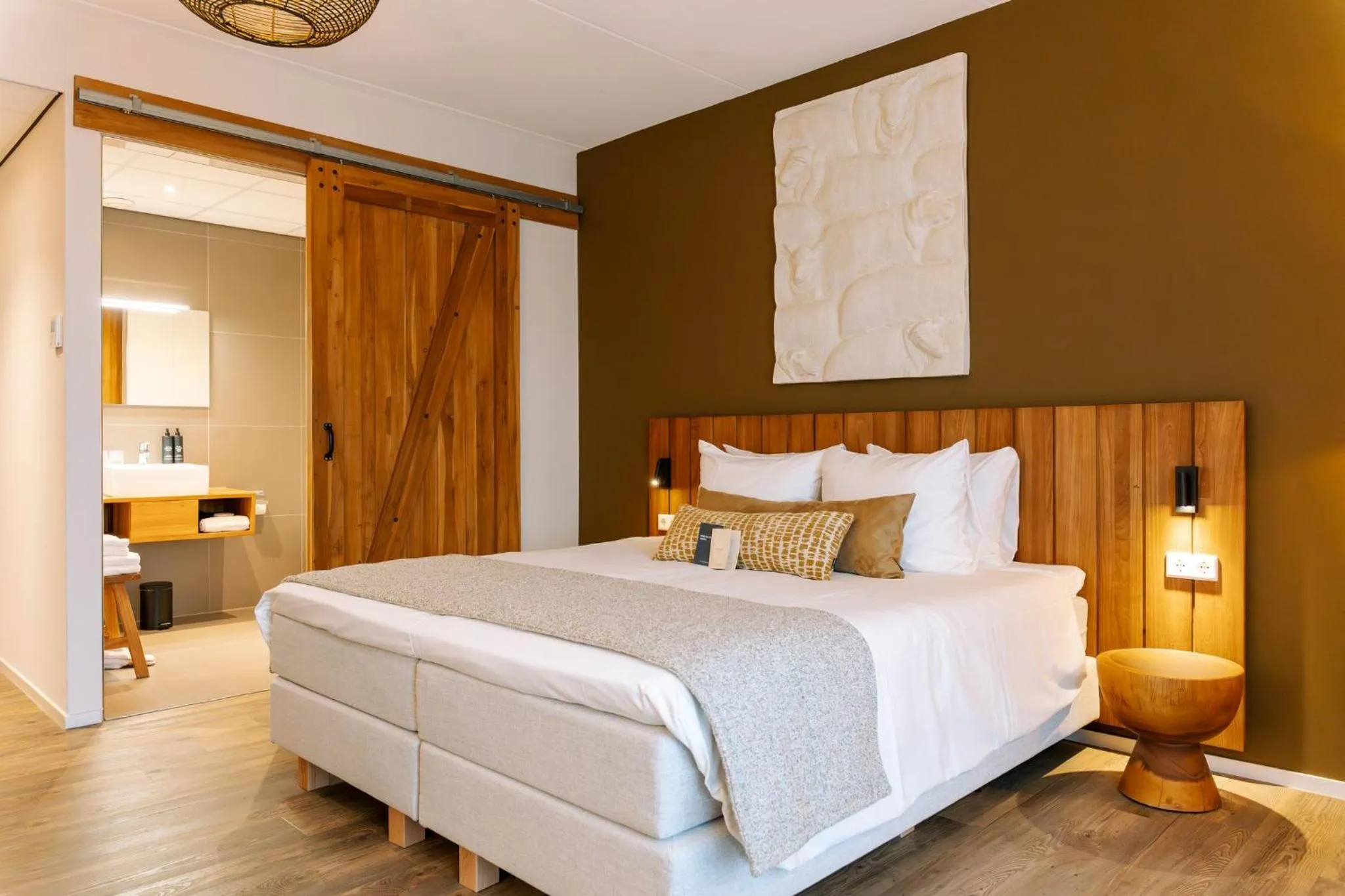 Bathroom, Bed in Boutique Hotel Texel