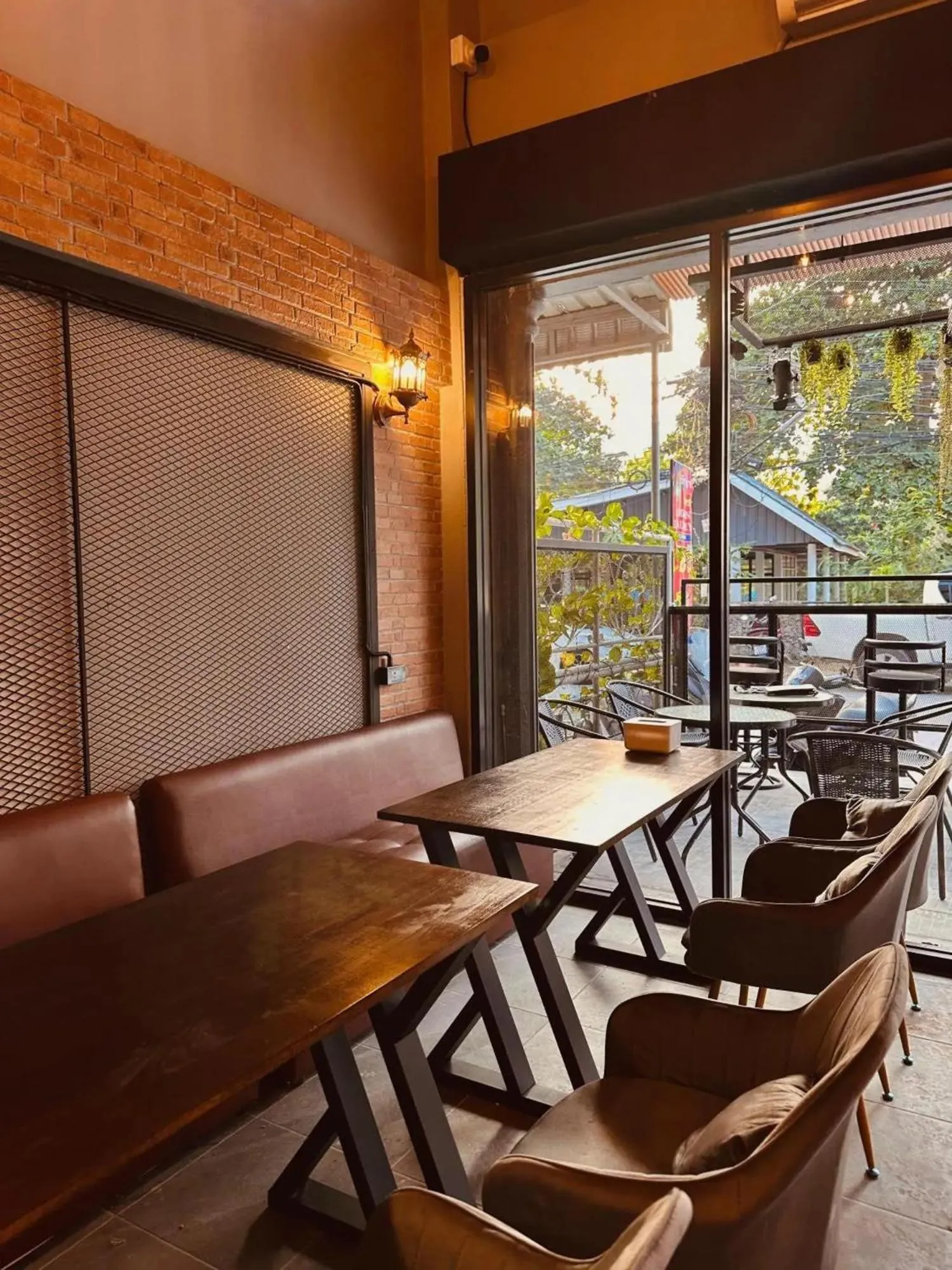 Seating area in Hostel Friends Station & Cafe