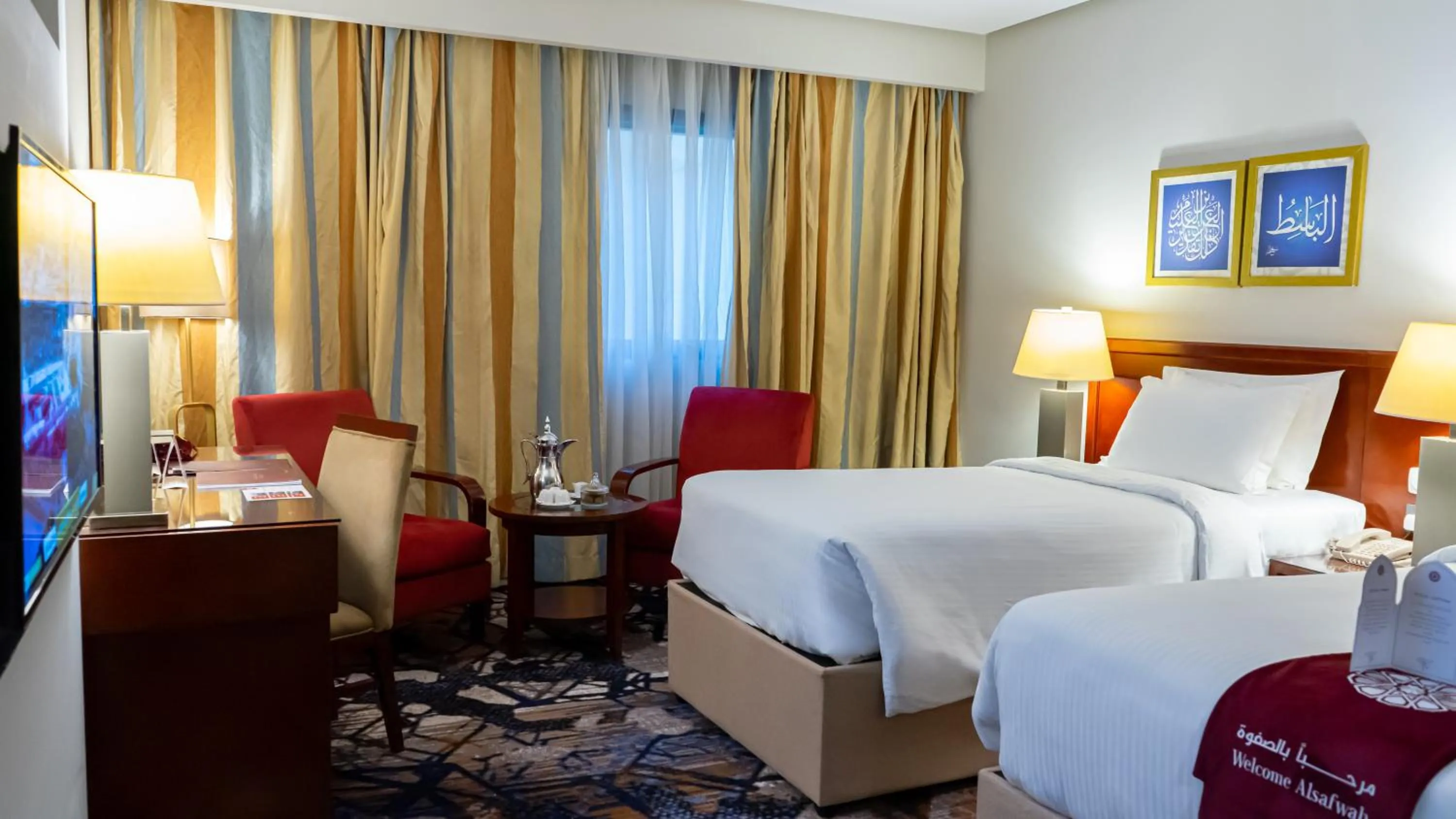 Bed in فندق الصفوة البرج الثالث Al Safwah Hotel Third Tower 3