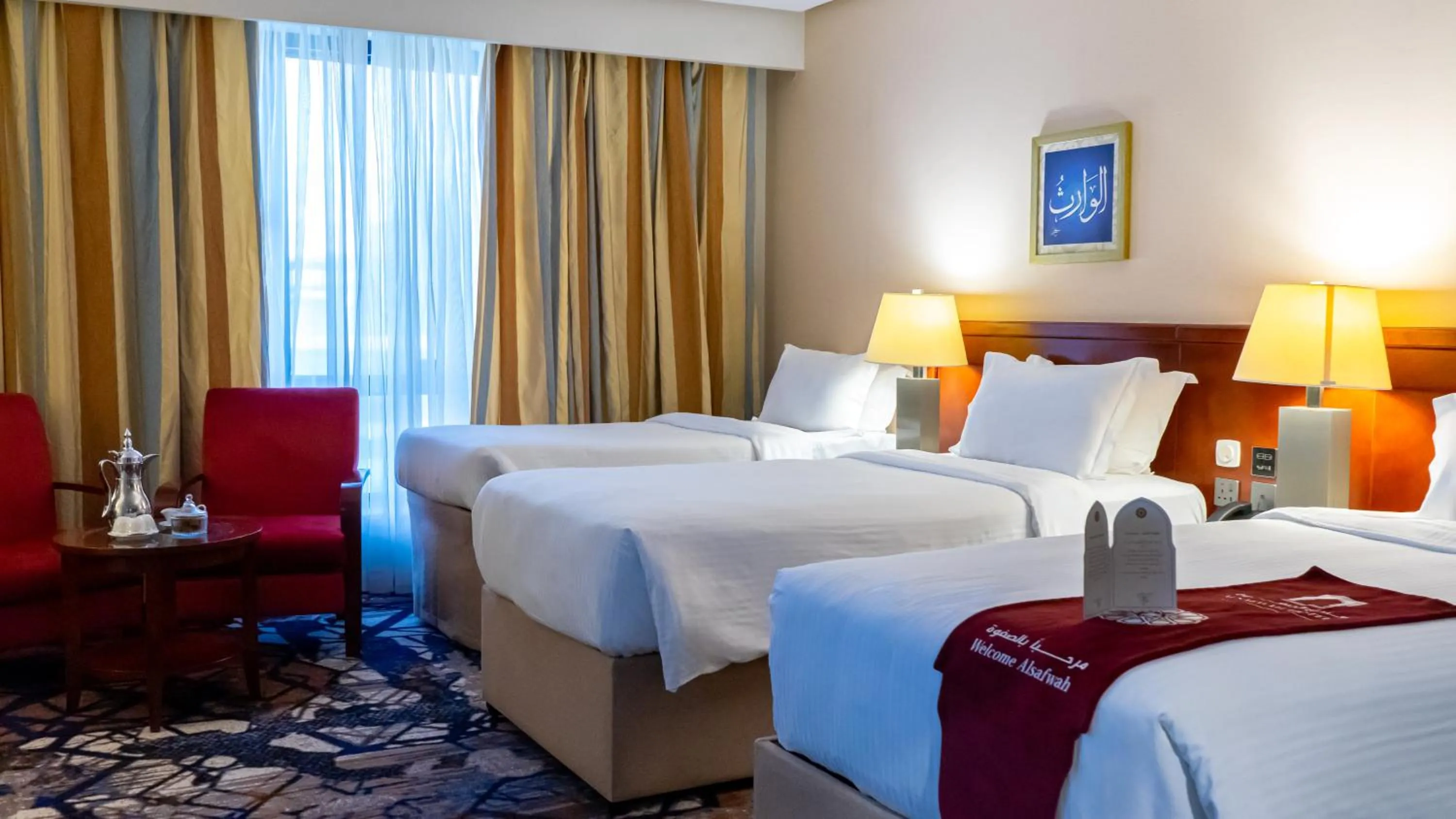 Bed in فندق الصفوة البرج الثالث Al Safwah Hotel Third Tower 3