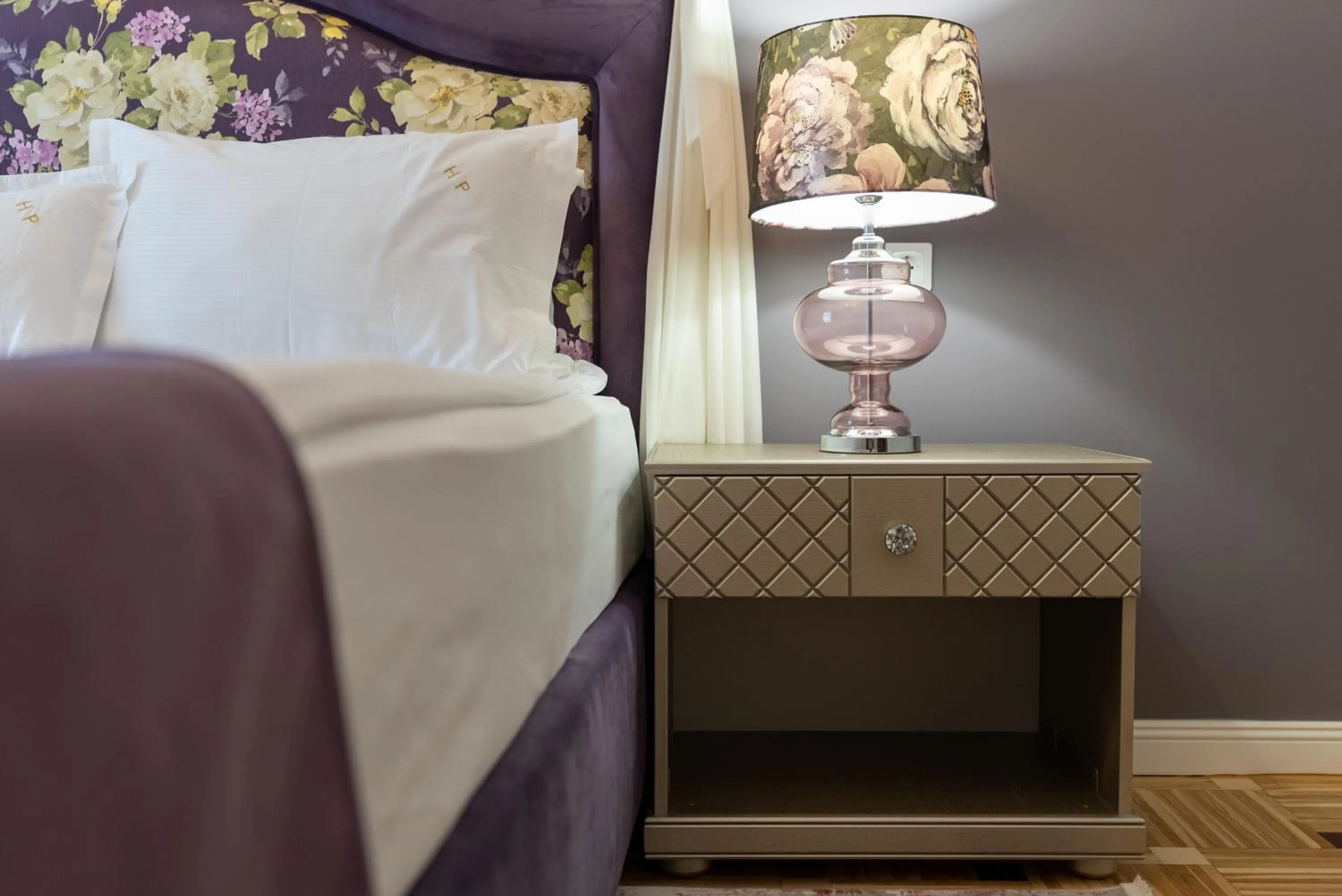 Decorative detail, Bed in Hotel Palace