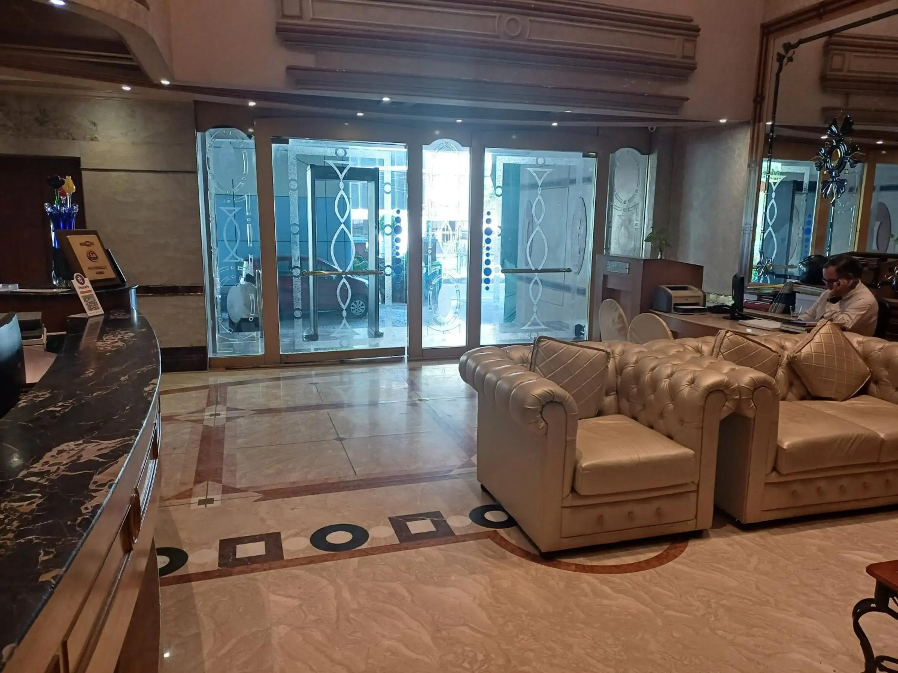 Lobby or reception in Hotel Benzz Park Chennai Lobby or reception in Hotel Benzz Park Chennai