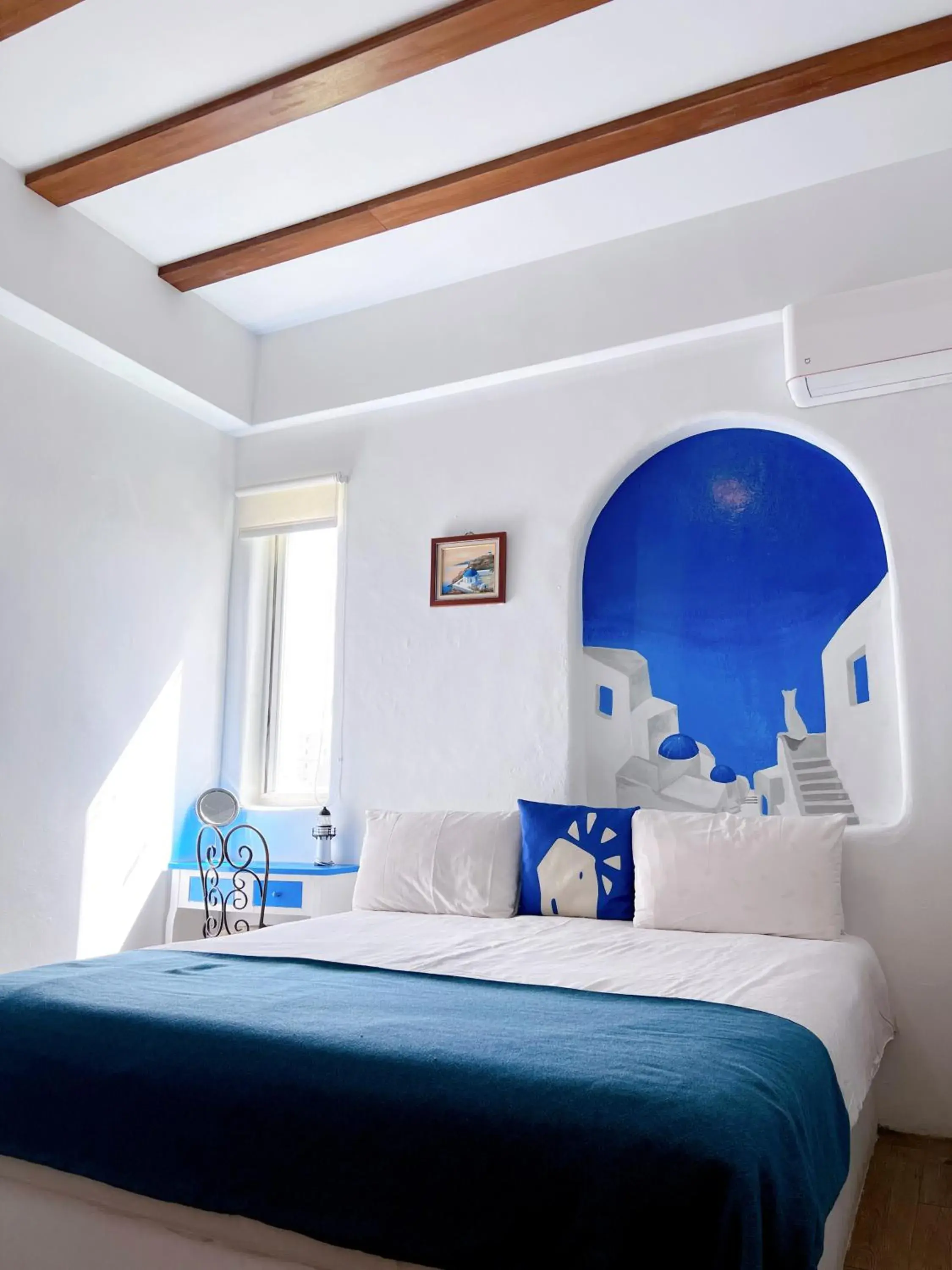Bed in Greek Frontier Villa Bed in Greek Frontier Villa