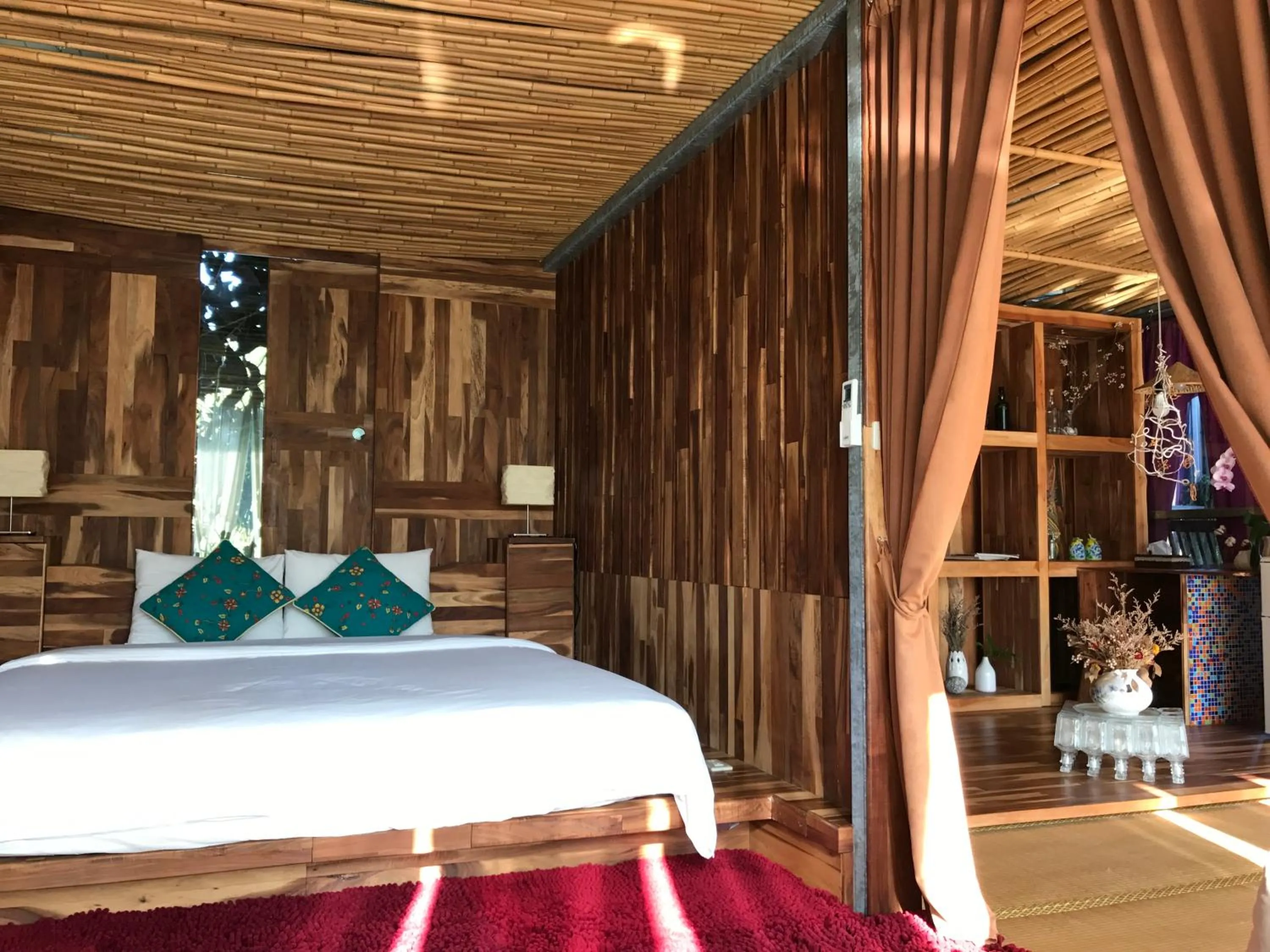 Bed in 秘密花園設計Villas