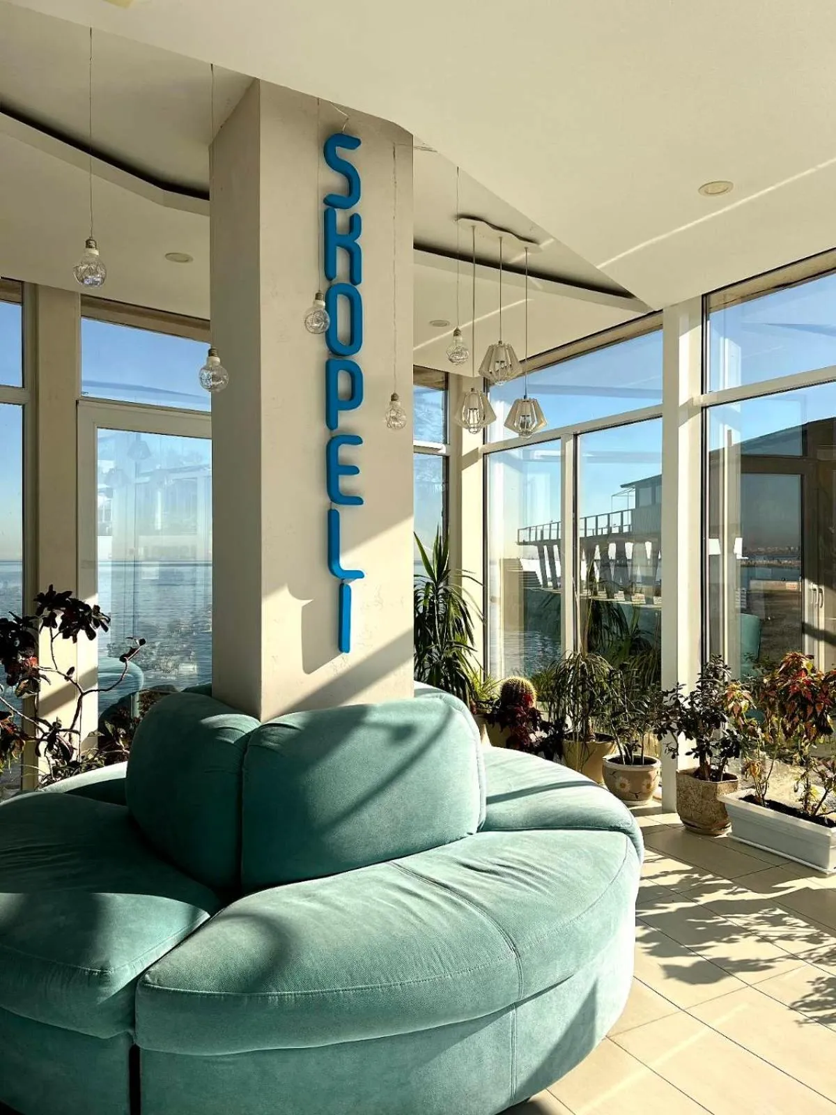 Lobby or reception in Design Hotel Skopeli