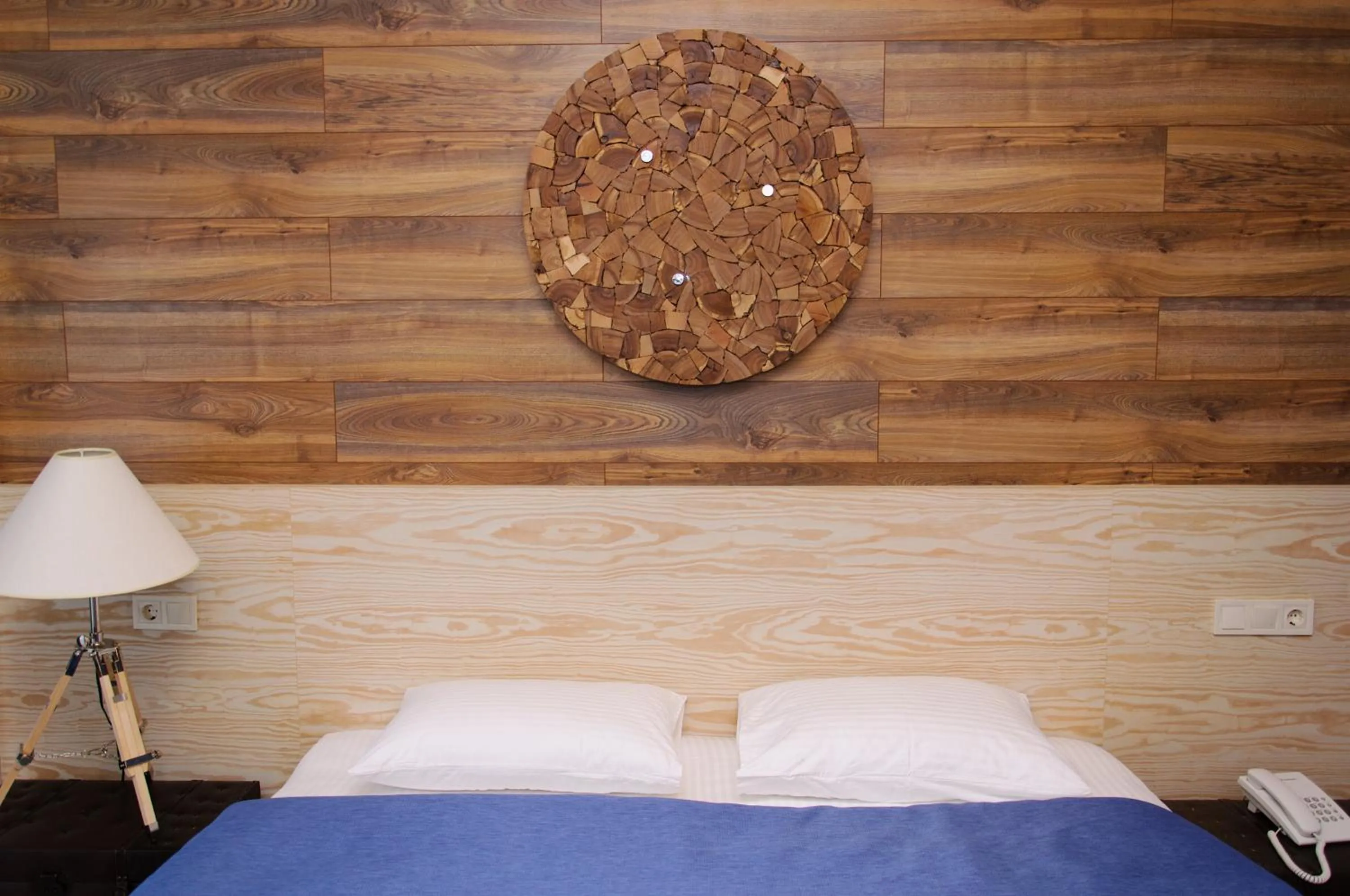 Decorative detail, Bed in Design Hotel Skopeli