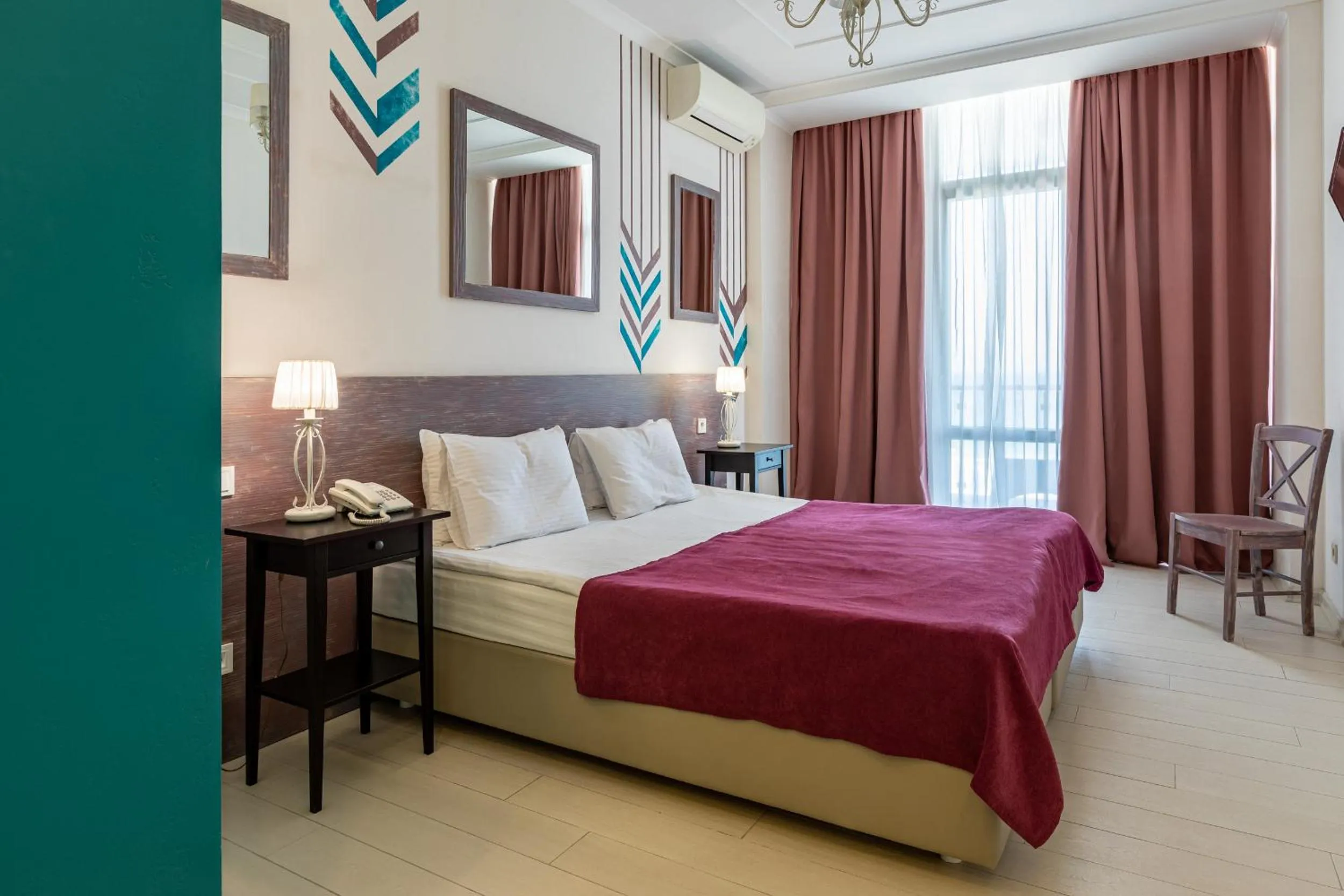 Photo of the whole room, Bed in Design Hotel Skopeli