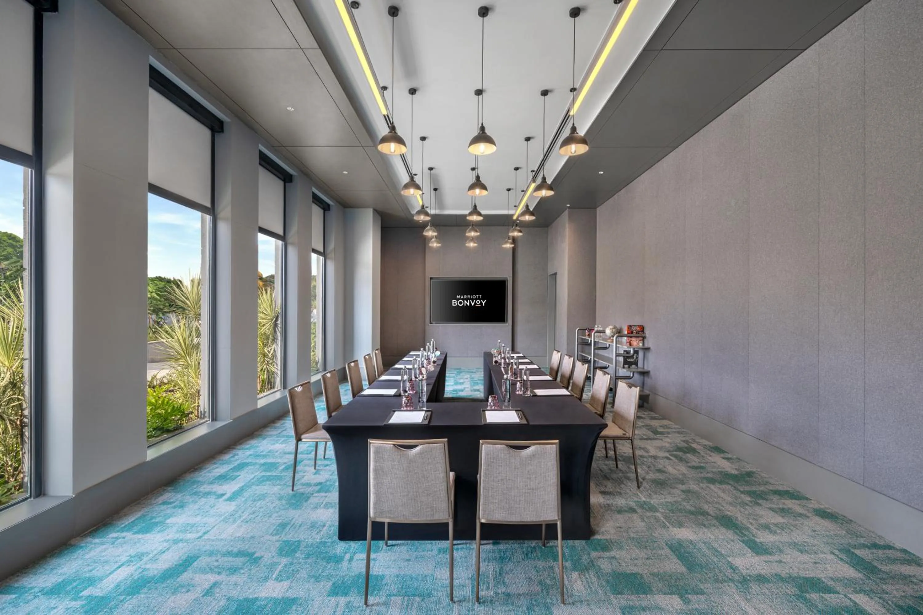 Meeting/conference room in Moxy Bengaluru Airport Prestige Tech Cloud