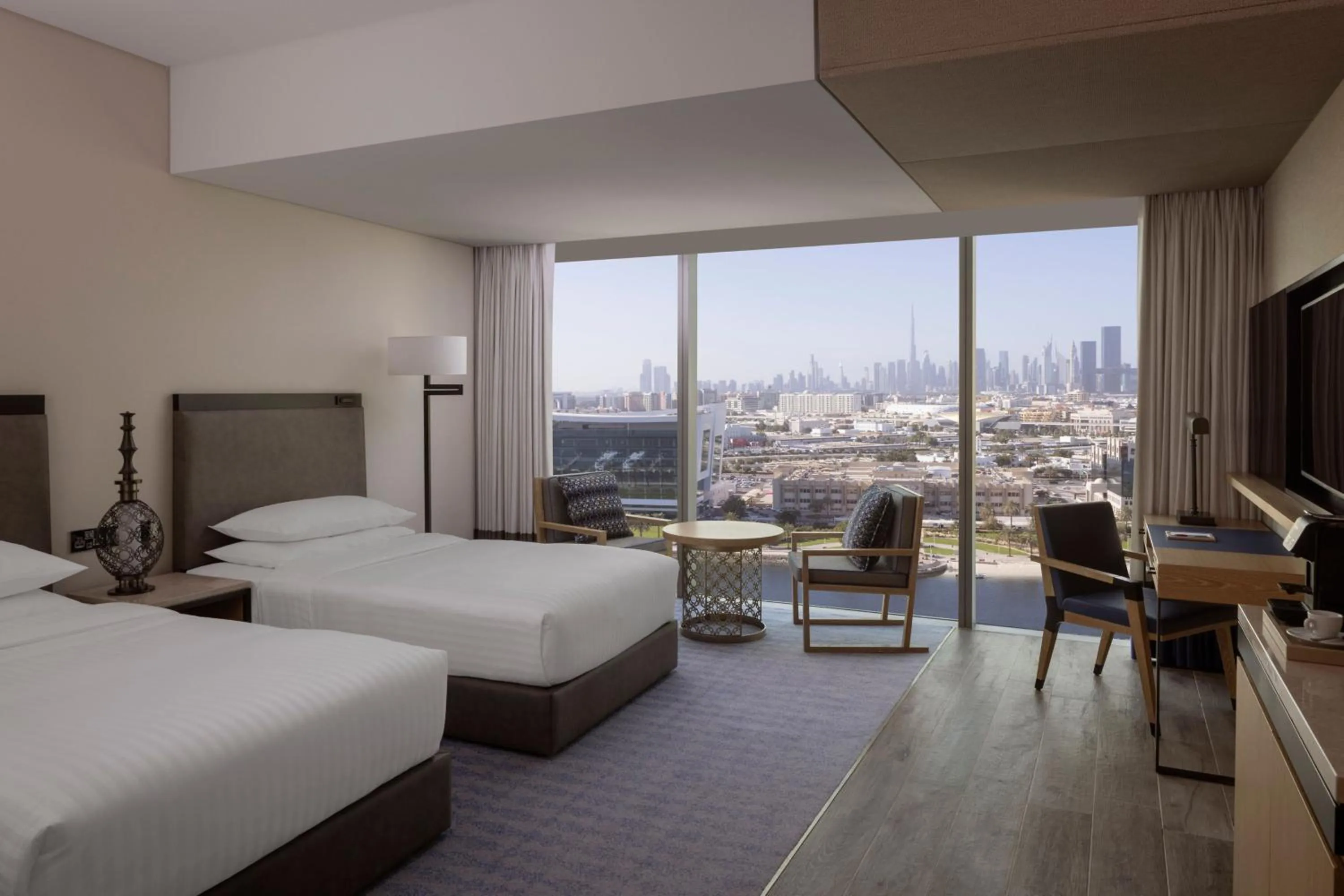 Photo of the whole room, Bed in Marriott Marquis Dubai Creek