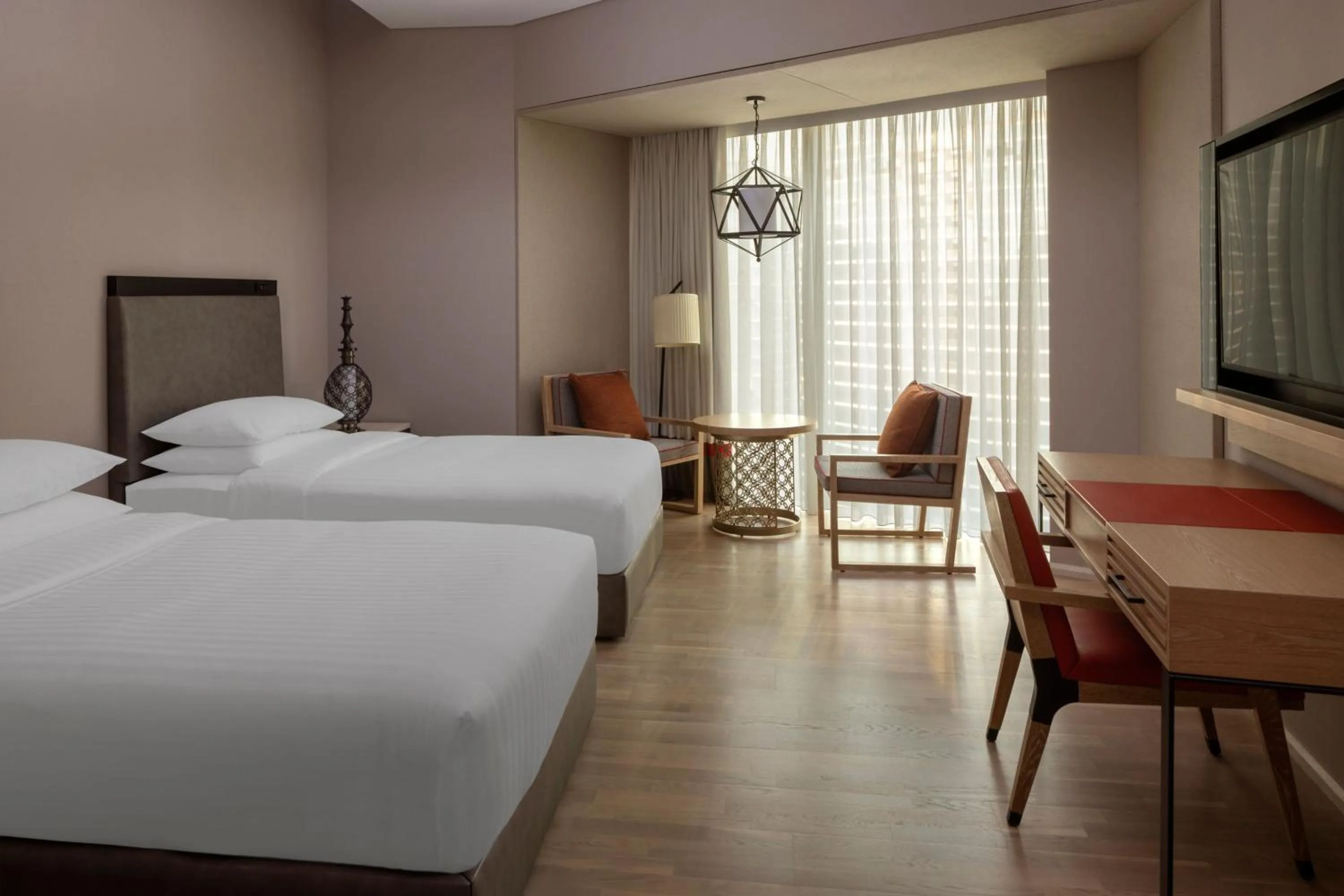 Bedroom, Bed in Marriott Marquis Dubai Creek