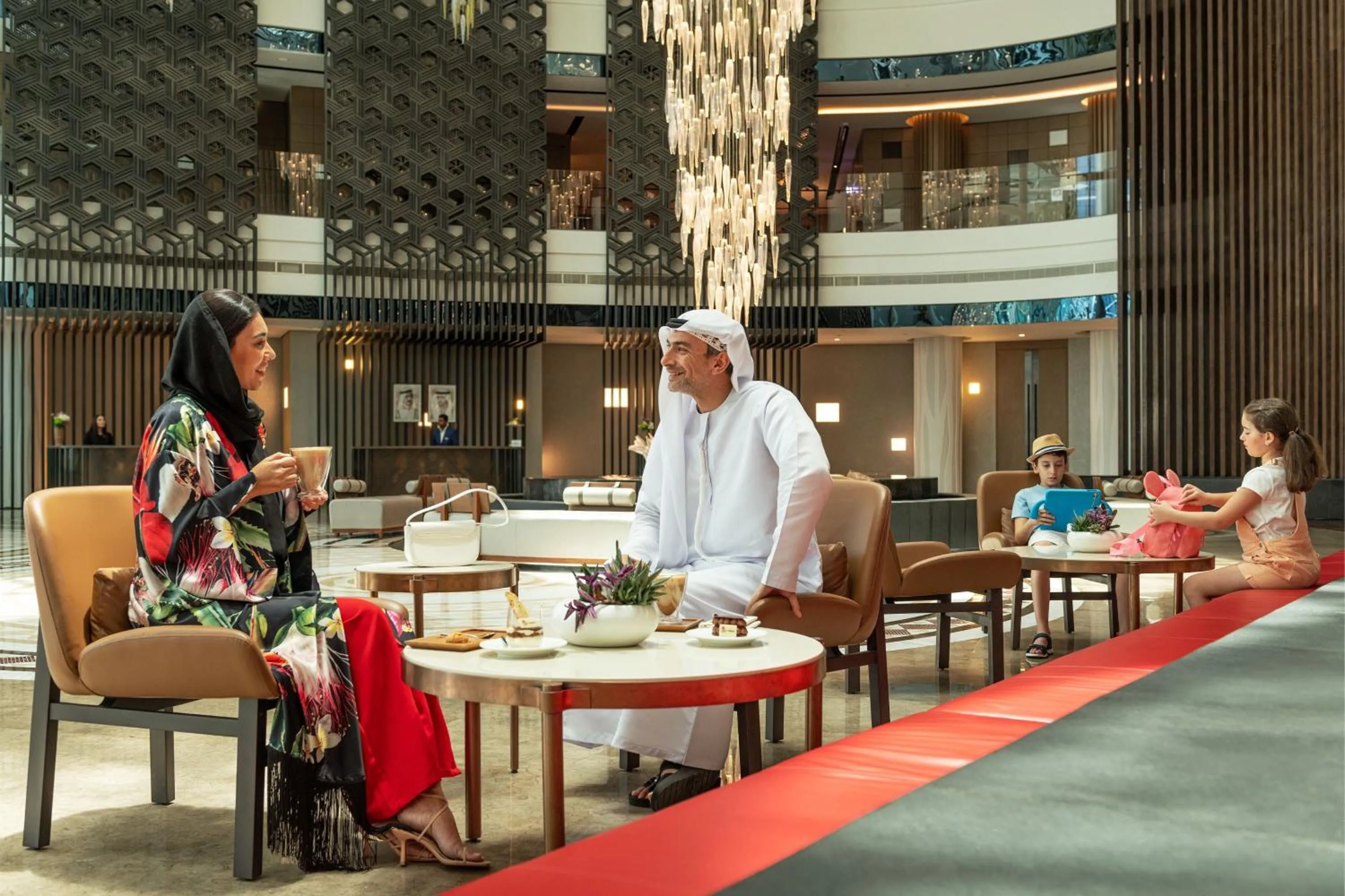Lobby or reception in Marriott Marquis Dubai Creek