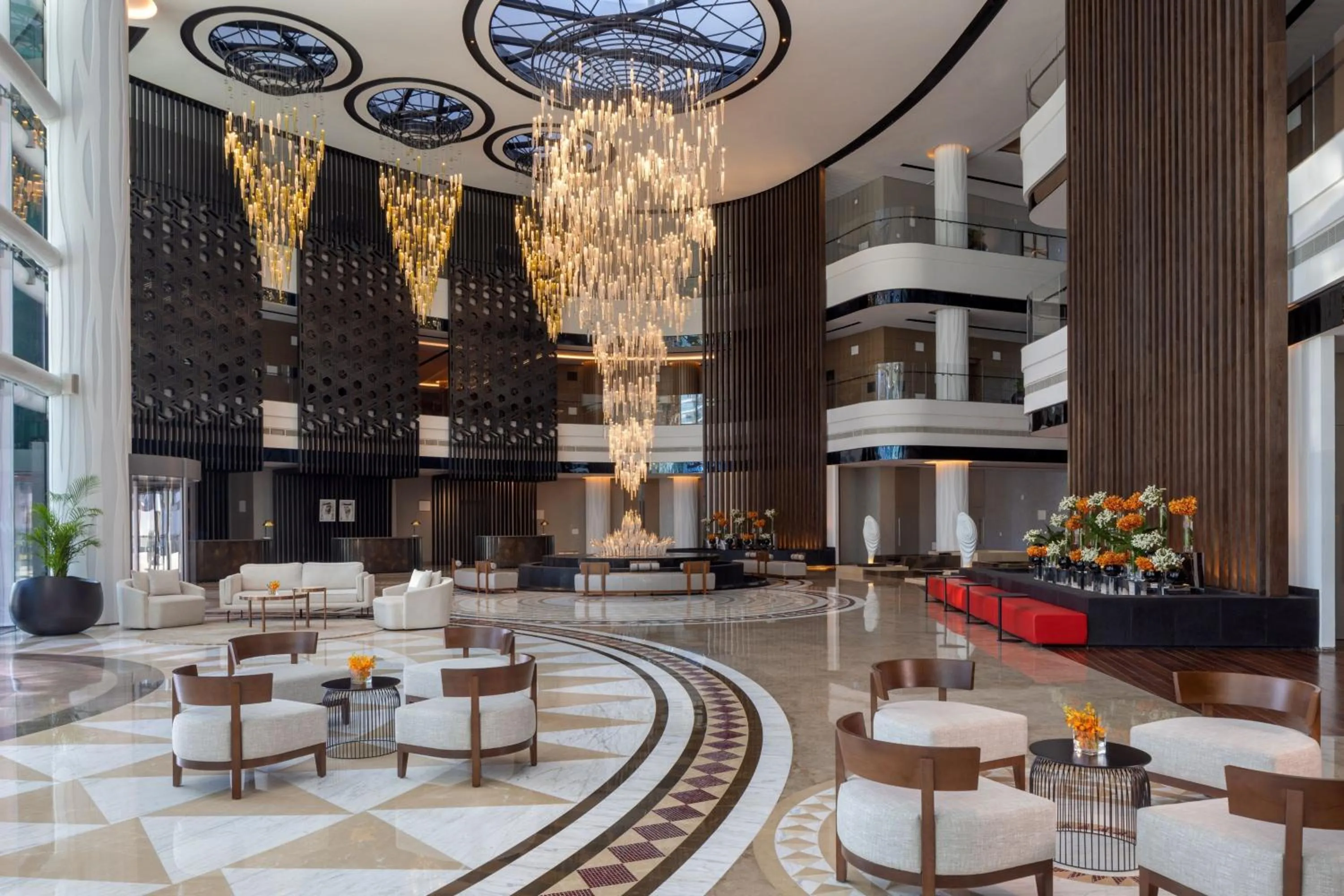 Lobby or reception in Marriott Marquis Dubai Creek