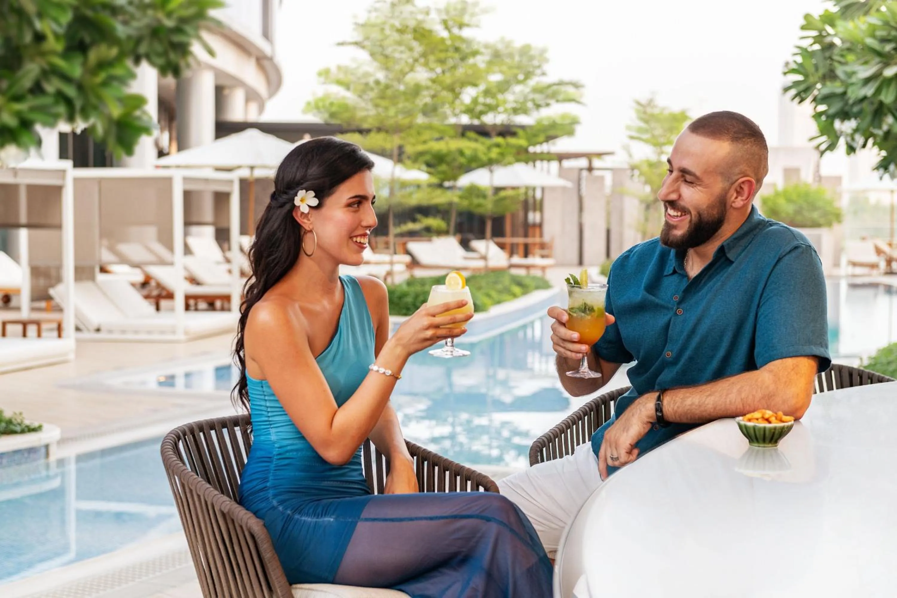 Swimming pool in Marriott Marquis Dubai Creek