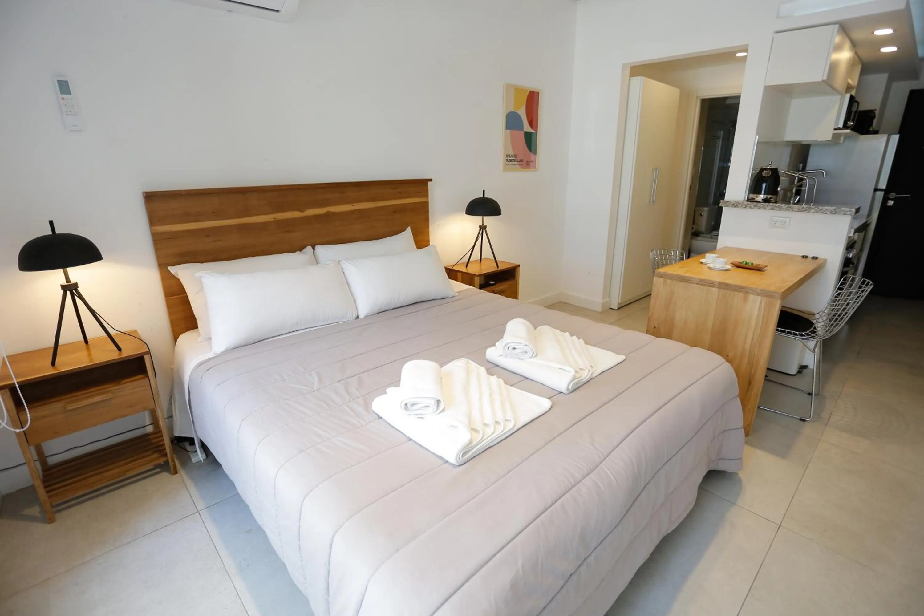 Bed in OWN Belgrano Studios & Suites