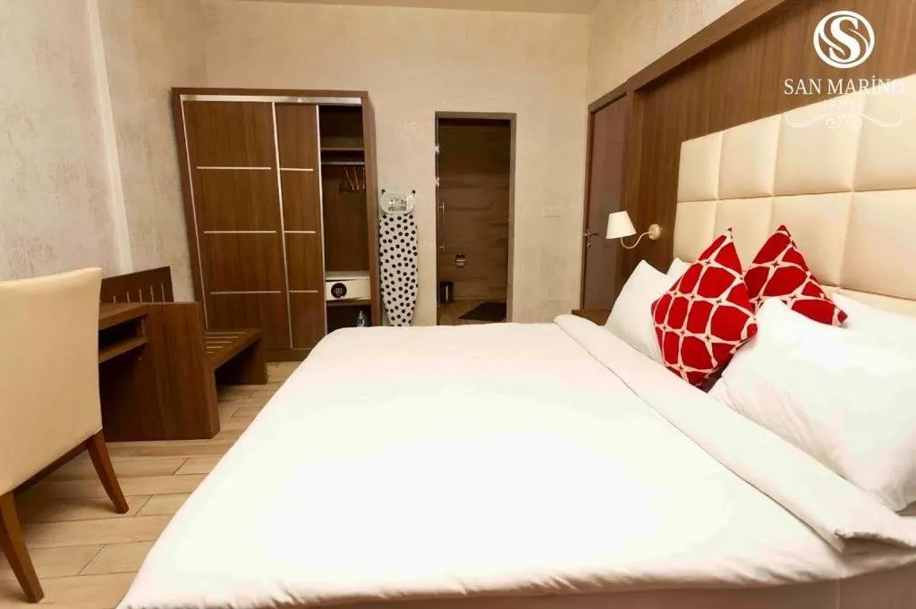 Bed in San Marino Hotel