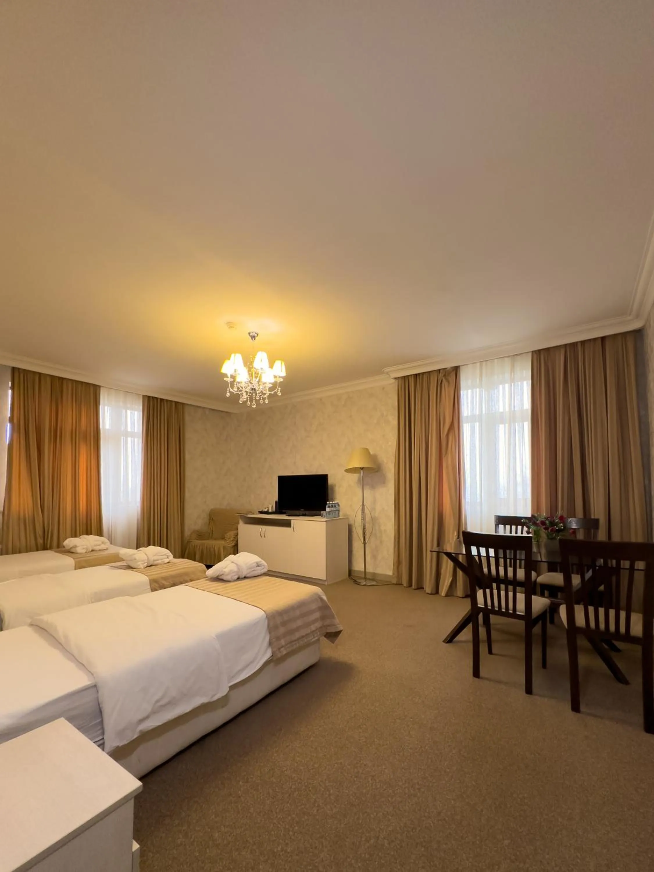 Bed in Gabala Yeddi Gozel Hotel