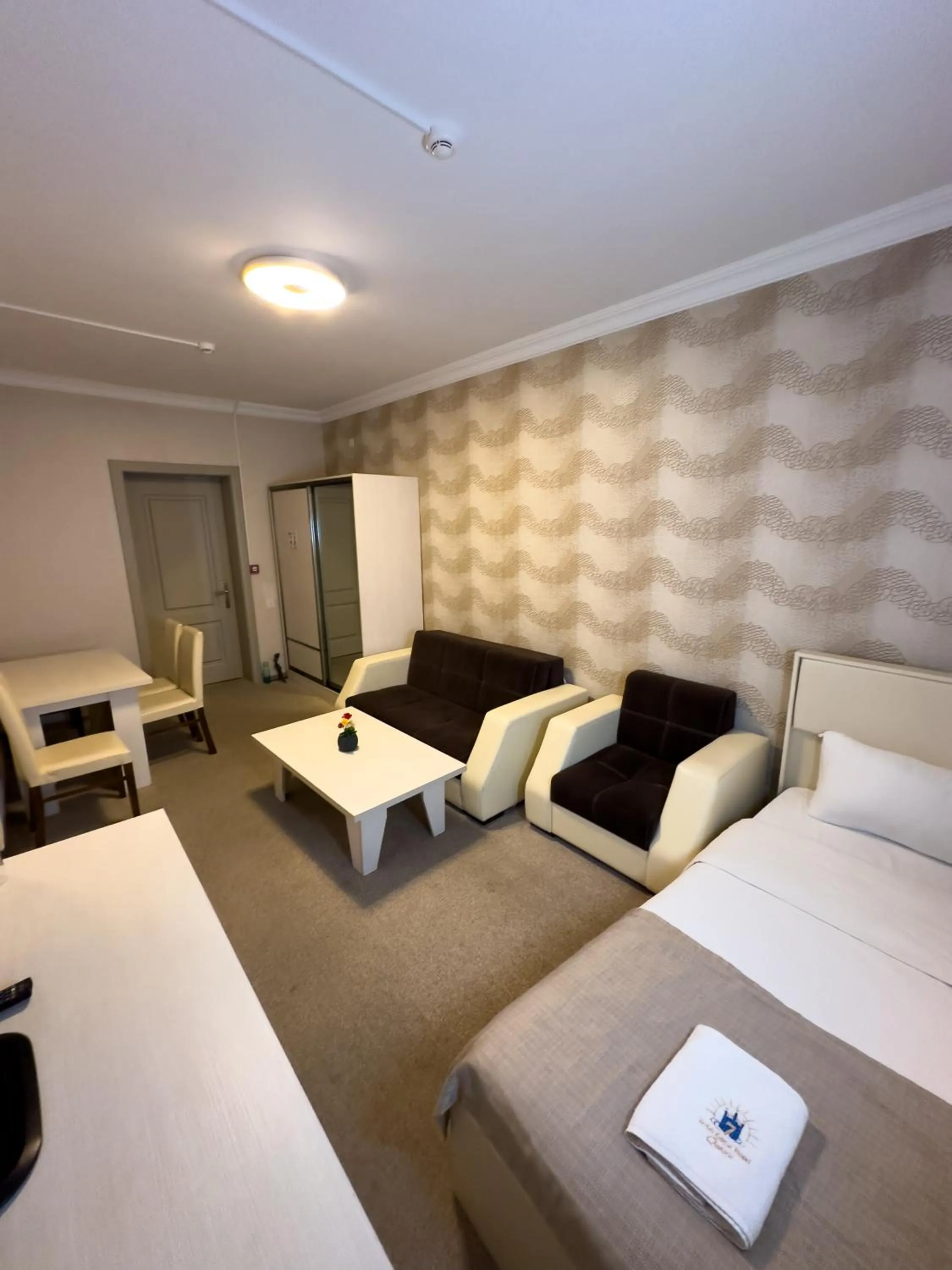 Bed in Gabala Yeddi Gozel Hotel