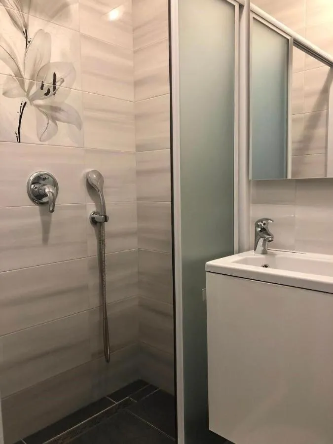 Bathroom in Villa Noura in Makarska, private pool,gym