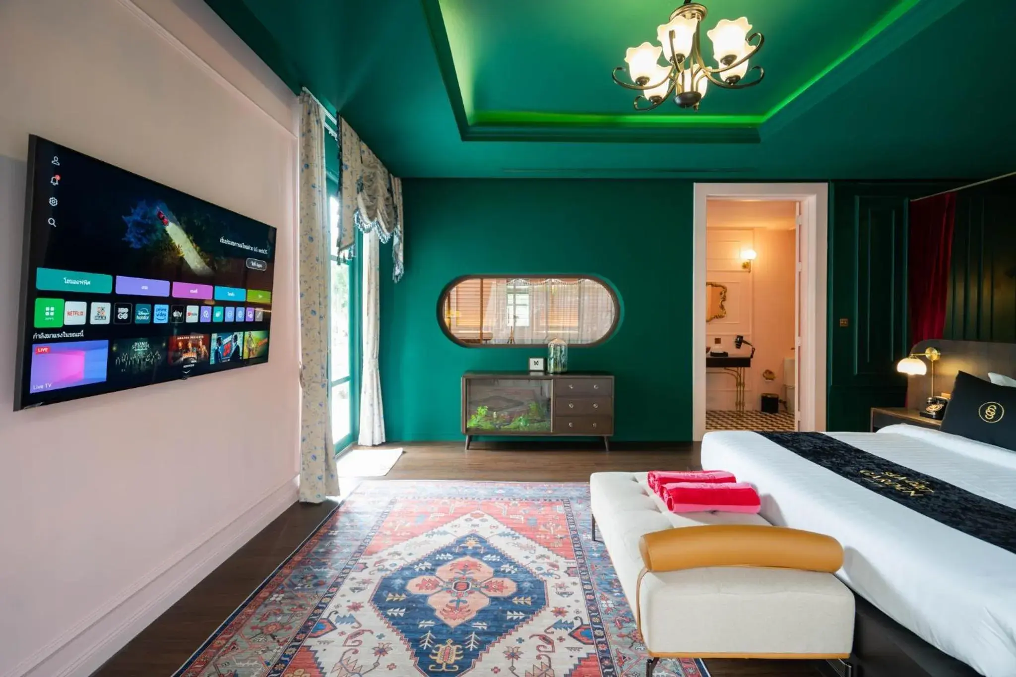 Communal lounge/ TV room, Bed in The Sea-Cret Garden Hua Hin Communal lounge/ TV room, Bed in The Sea-Cret Garden Hua Hin