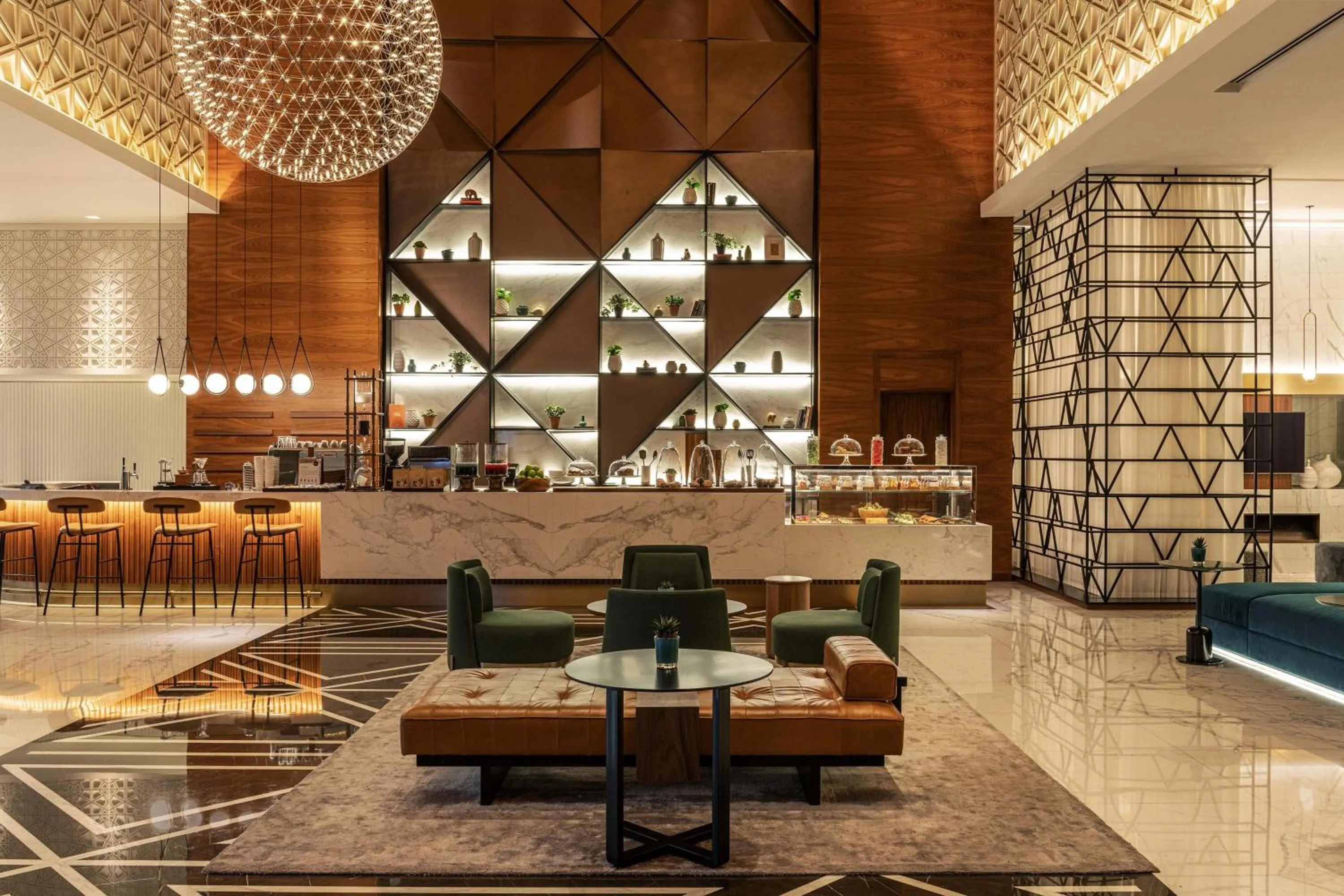 Lobby or reception in Sheraton Grand Hotel, Dubai