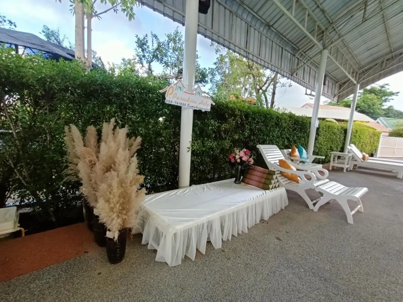 Pool view in P.Paradise Hotel