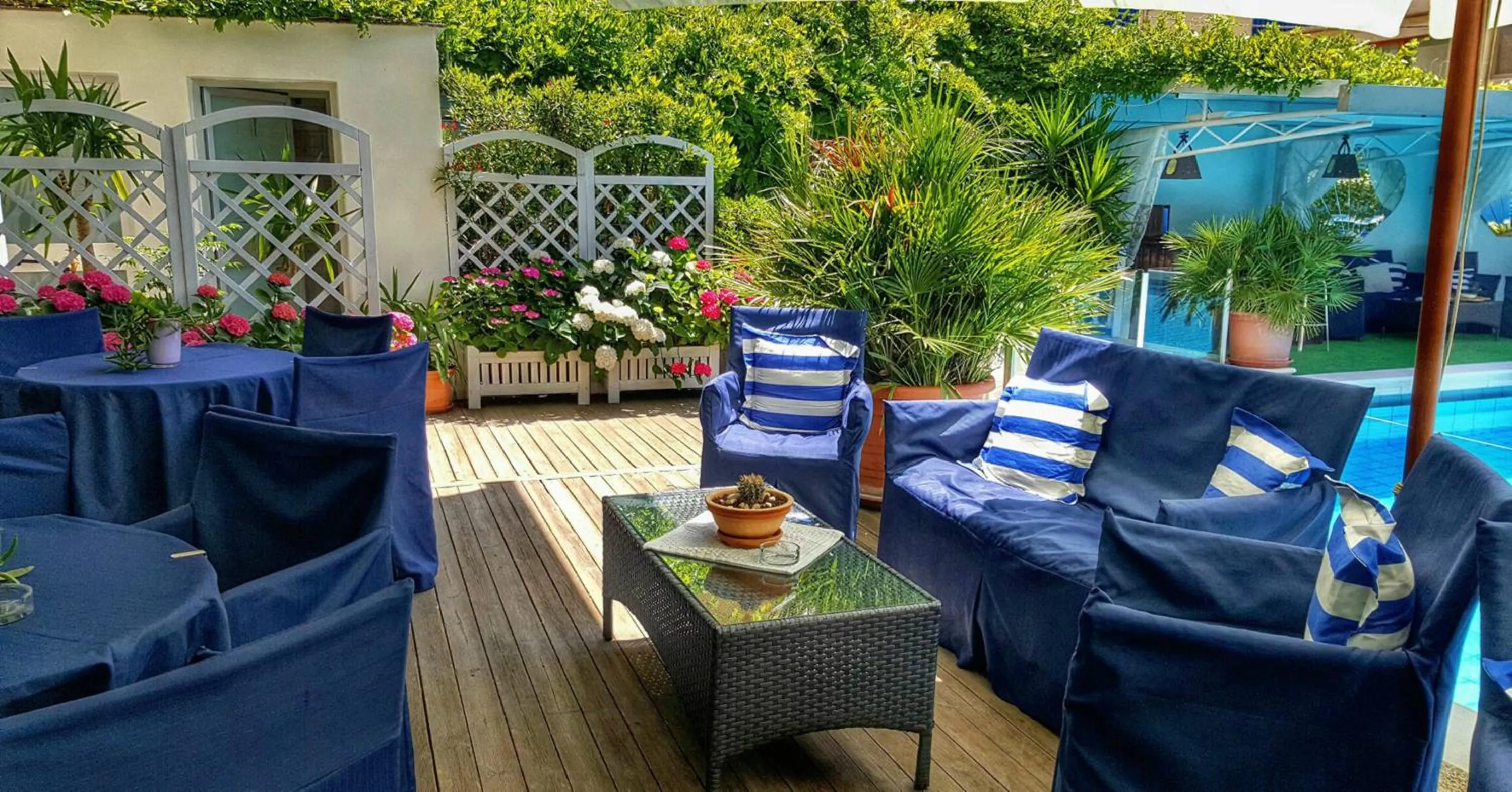 Patio in Hotel Mauritius Sentirsi come a Casa